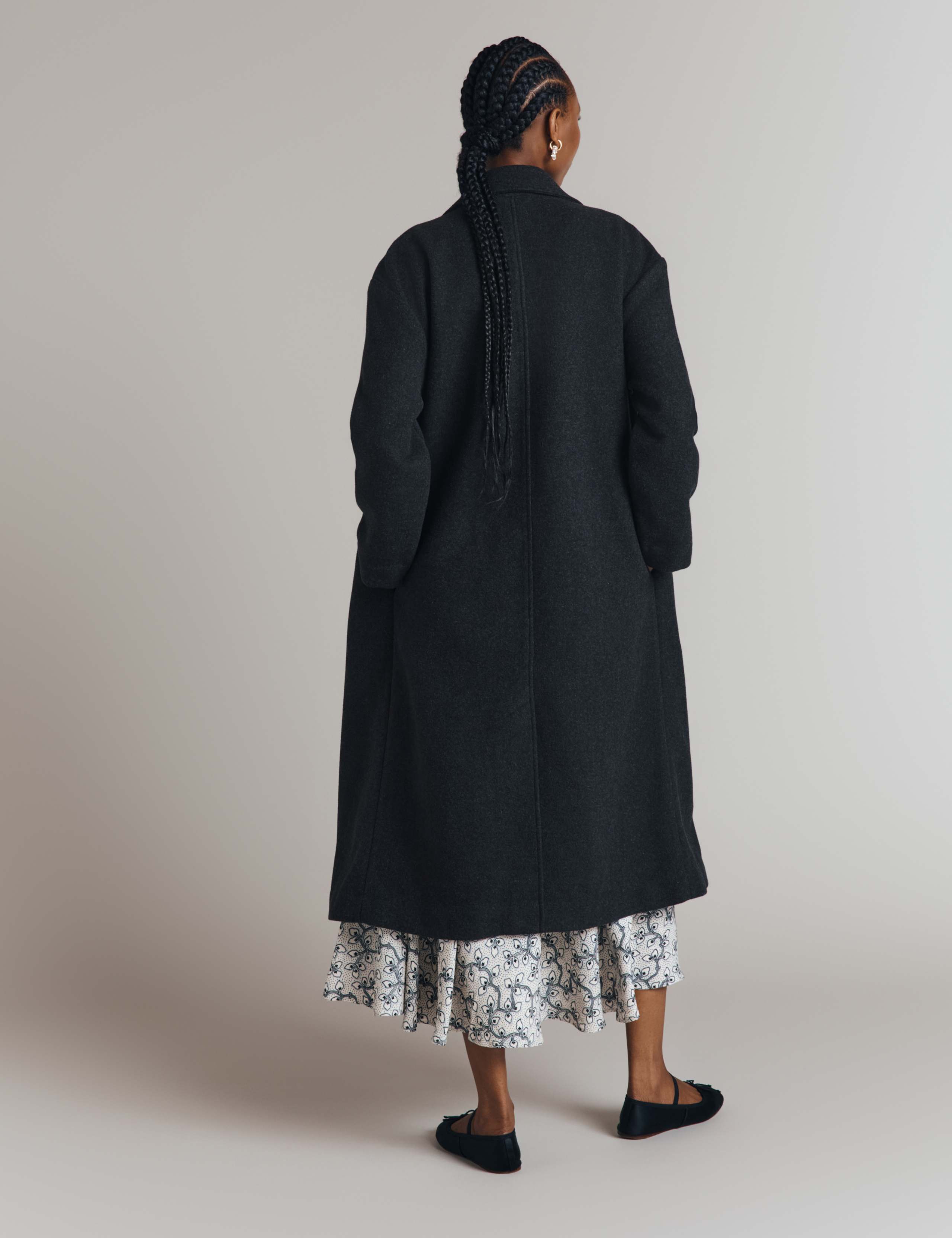 Wool Blend Longline Coat 5 of 9