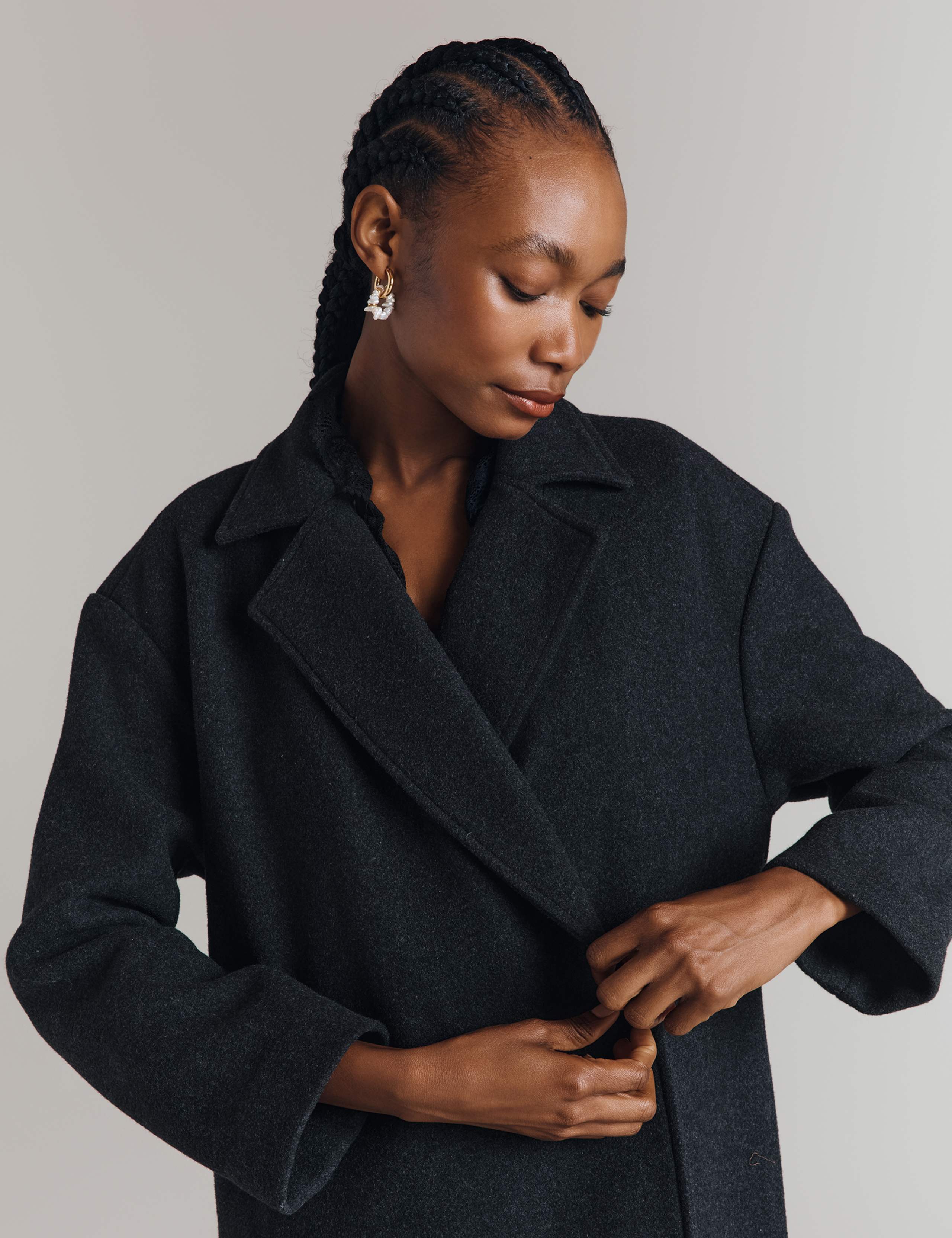 Wool Blend Longline Coat 8 of 9
