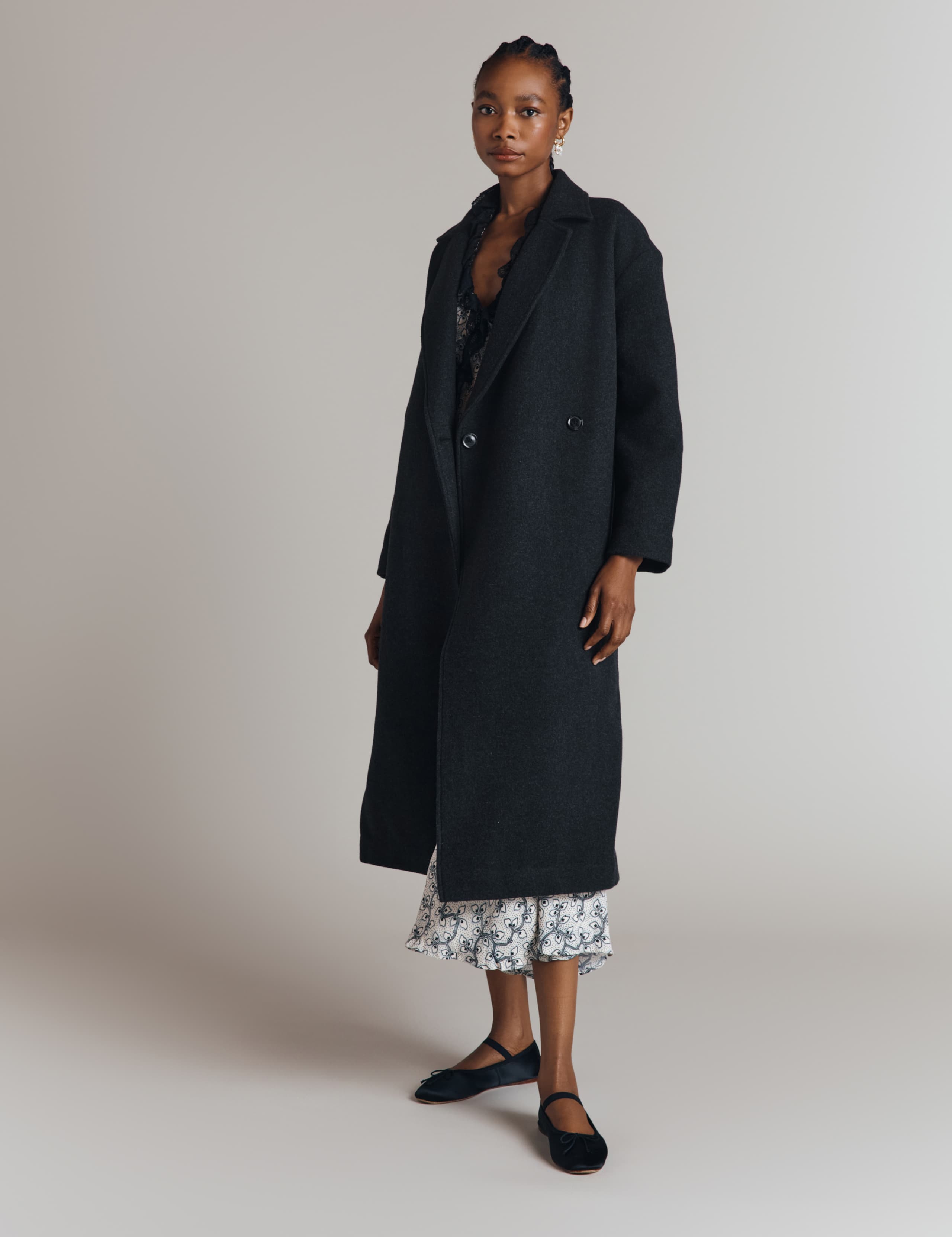 Wool Blend Longline Coat 9 of 9