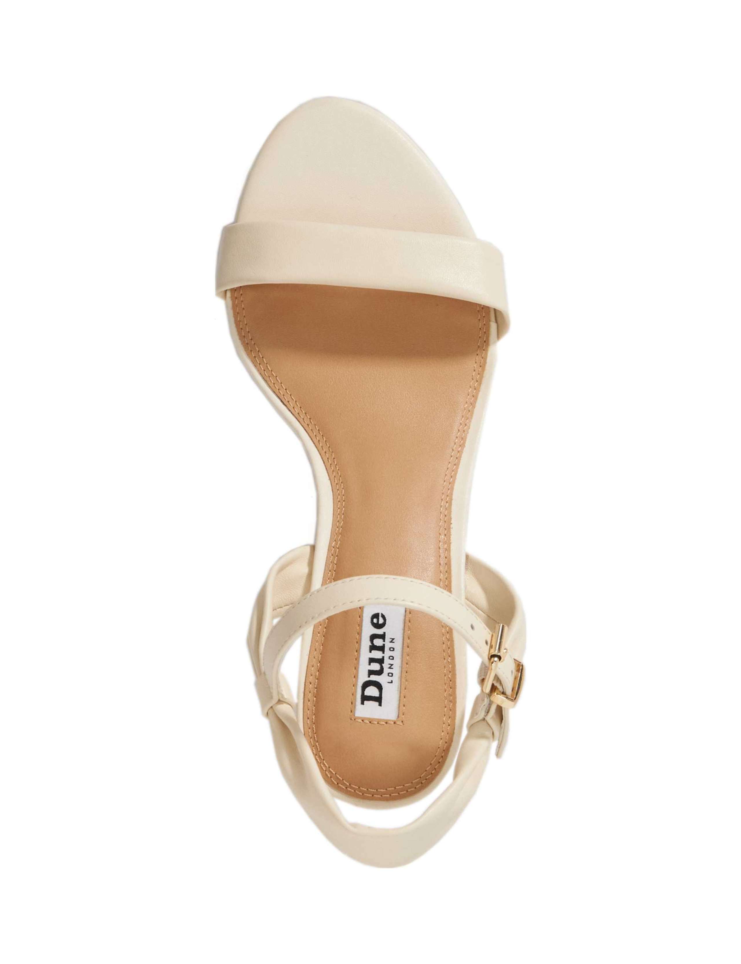 Wide Fit Leather Block Heel Sandals 2 of 5