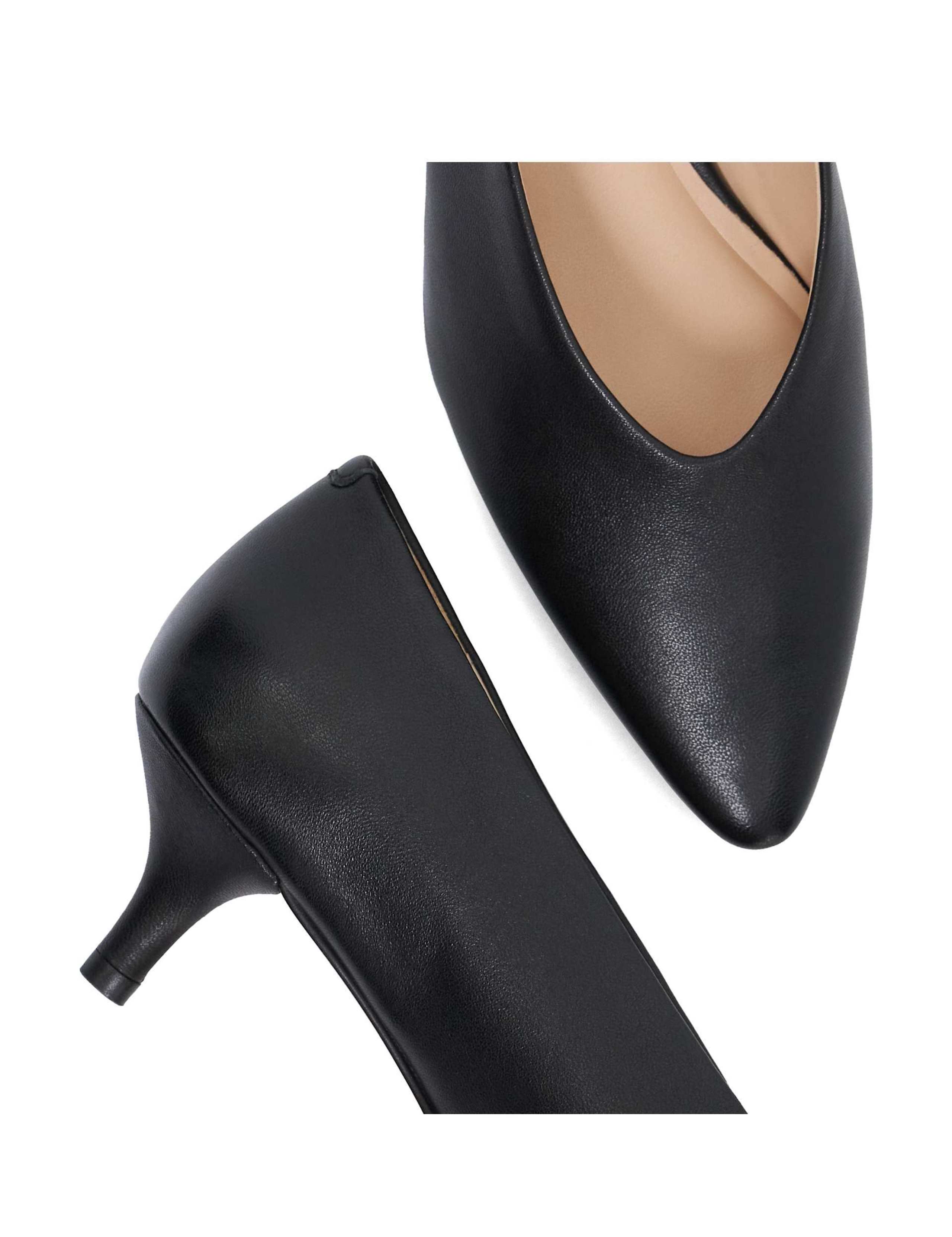 Leather Kitten Heel Pointed Court Shoes 6 of 6