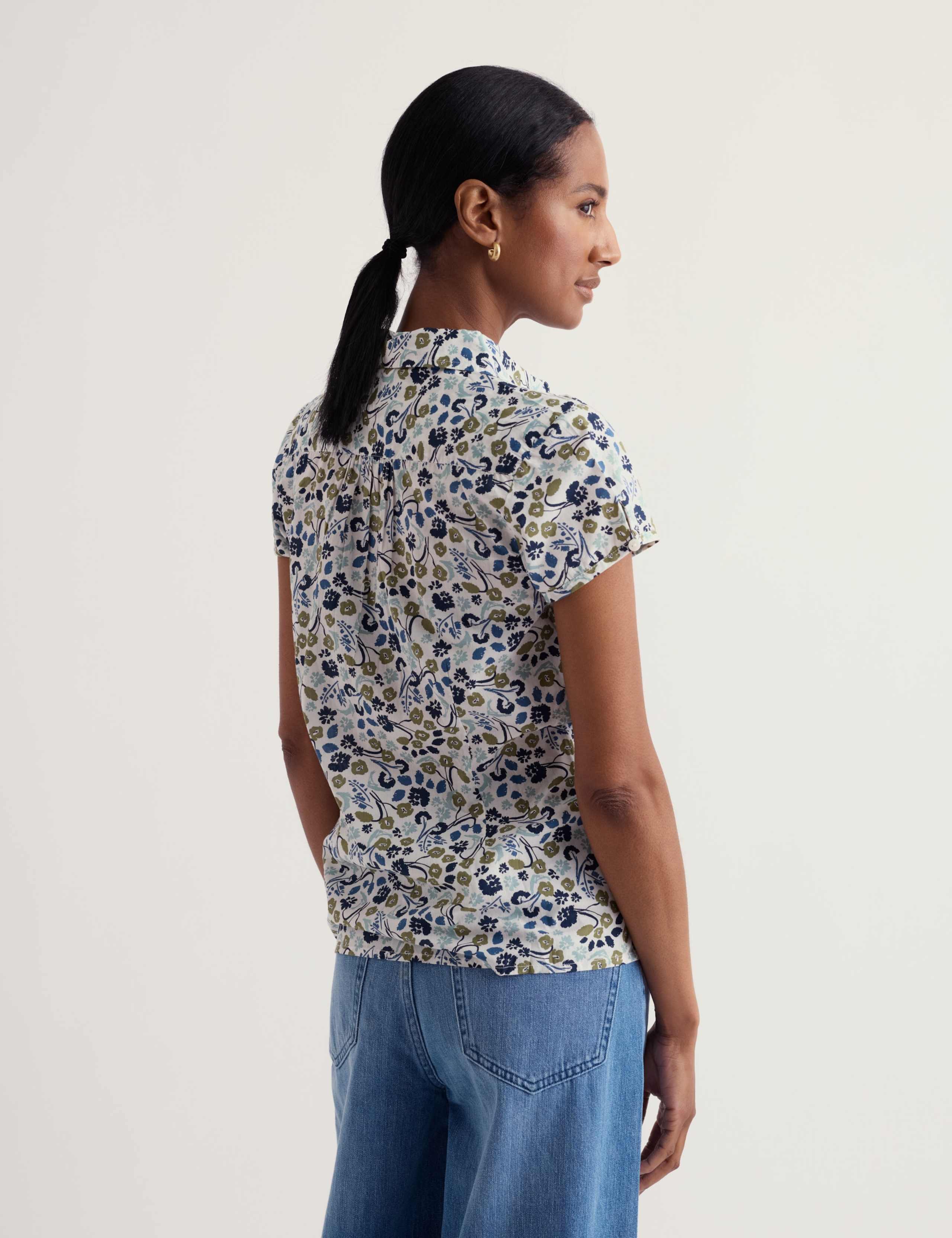 Pure Cotton Floral Shirt 3 of 4