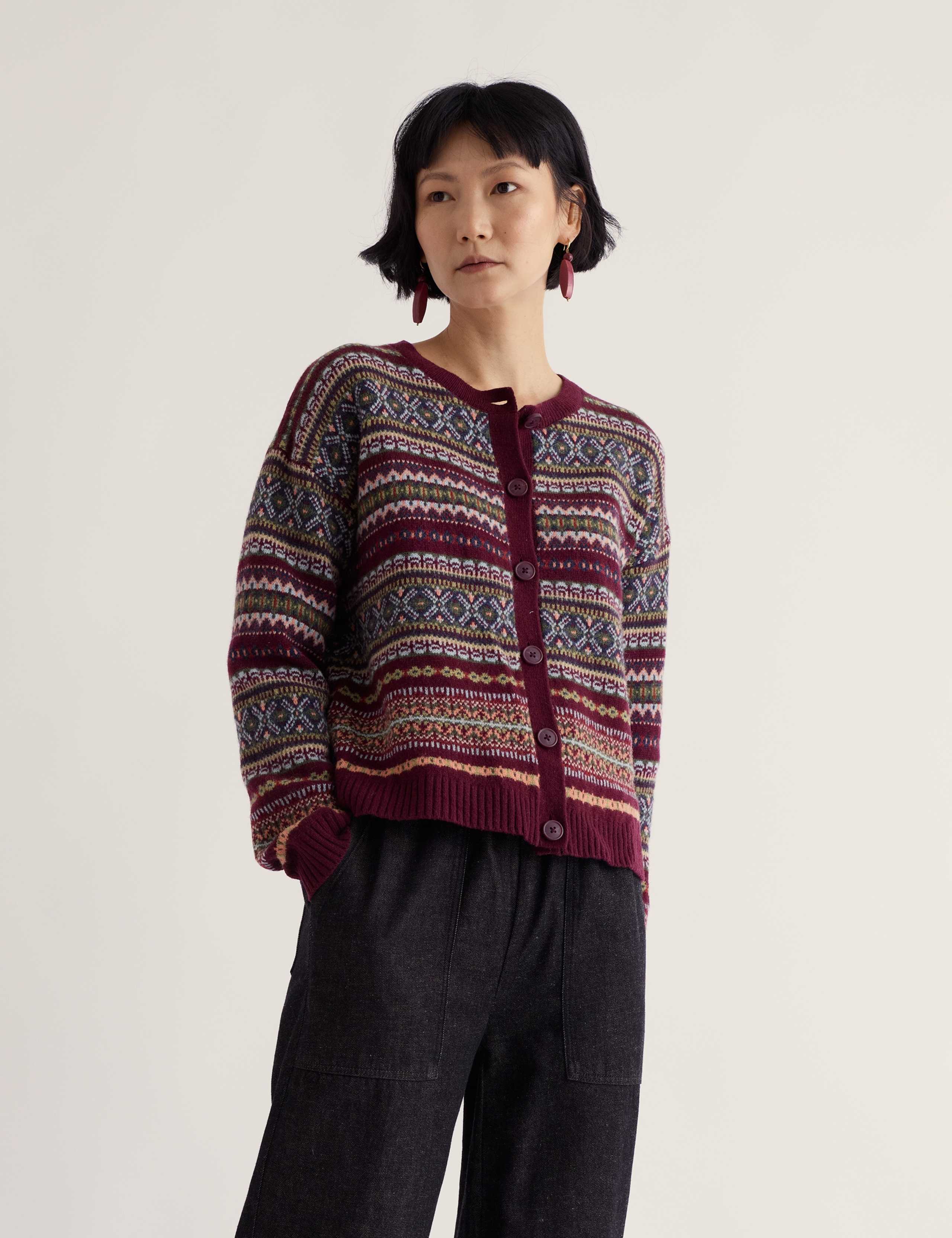 Lambswool Rich Fair Isle Cardigan 4 of 5