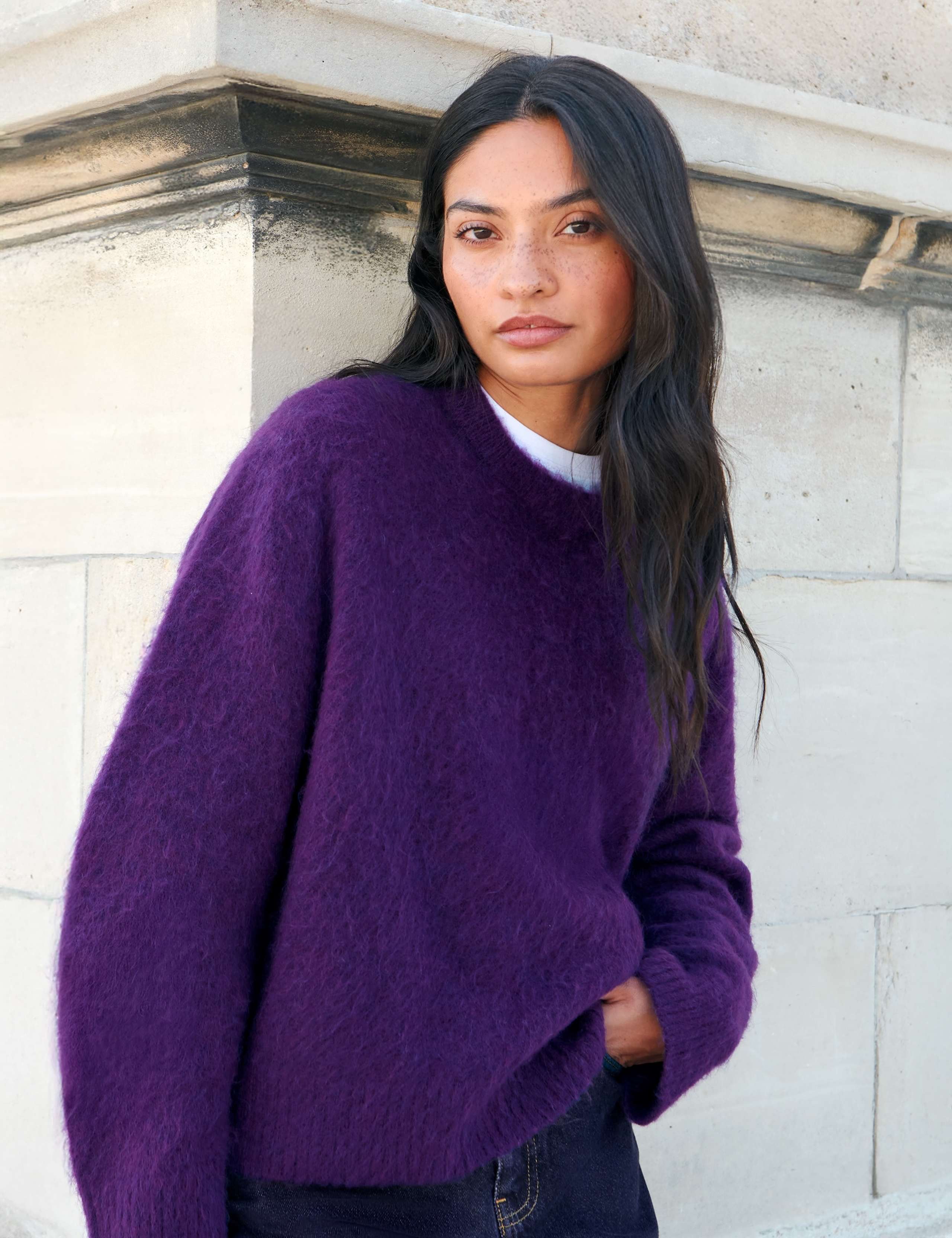 Wool Blend Textured Jumper with Mohair 2 of 5