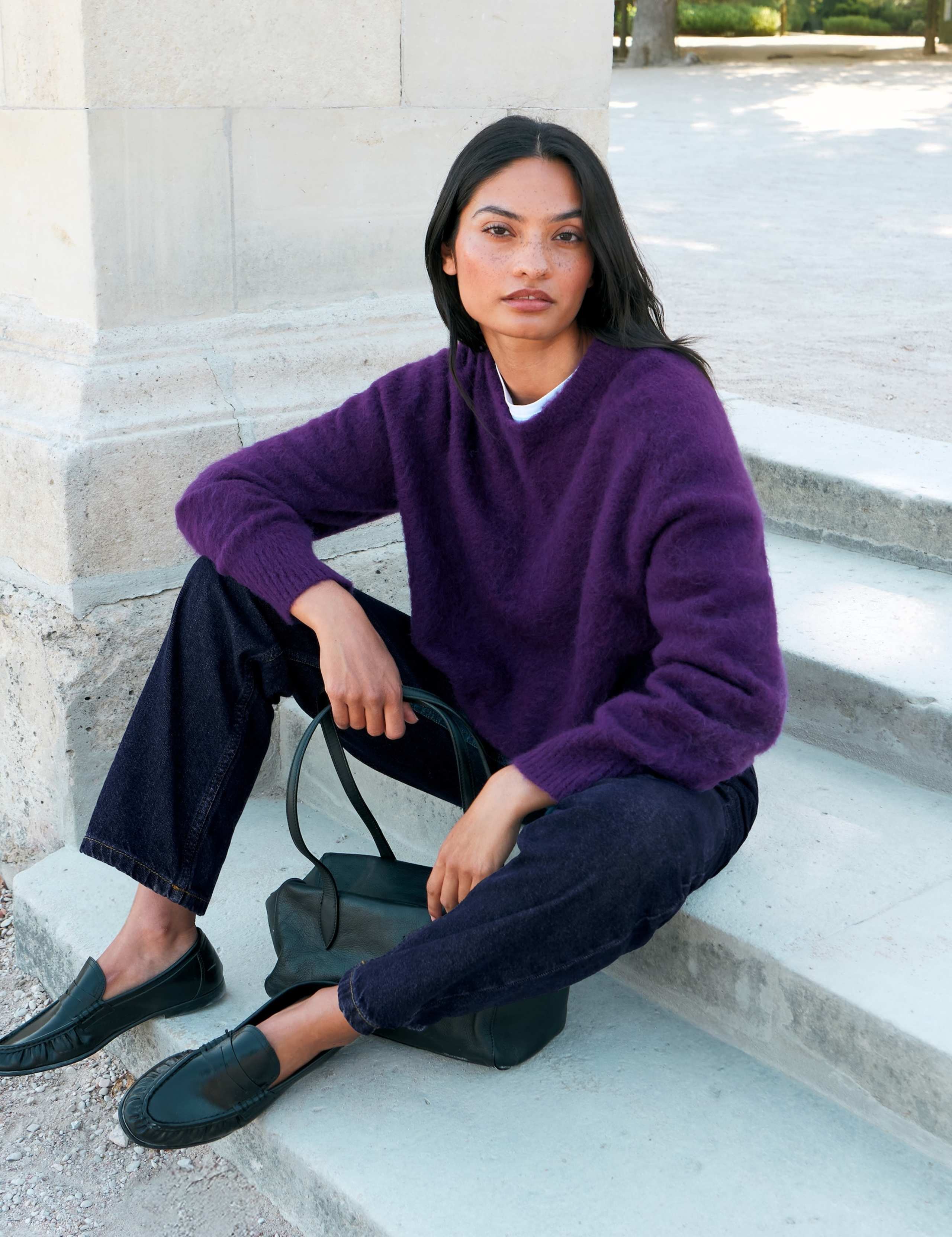 Wool Blend Textured Jumper with Mohair 4 of 5