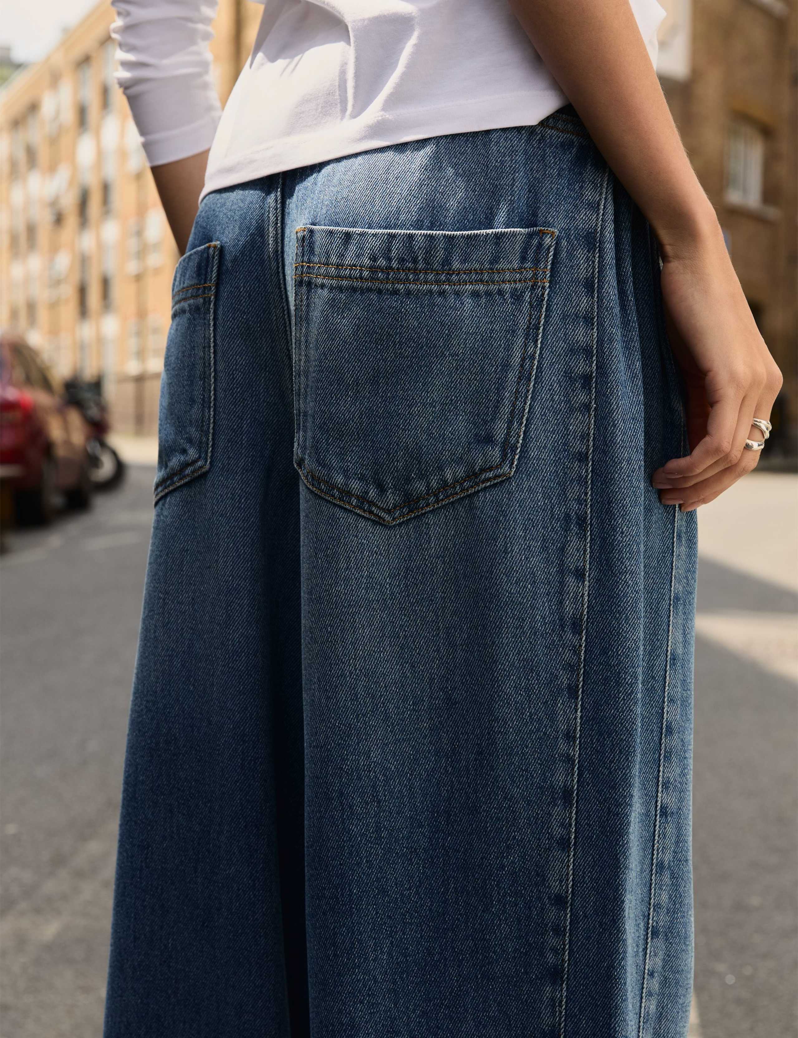 Pure Lyocell Tie Front Wide Leg Jeans 5 of 5