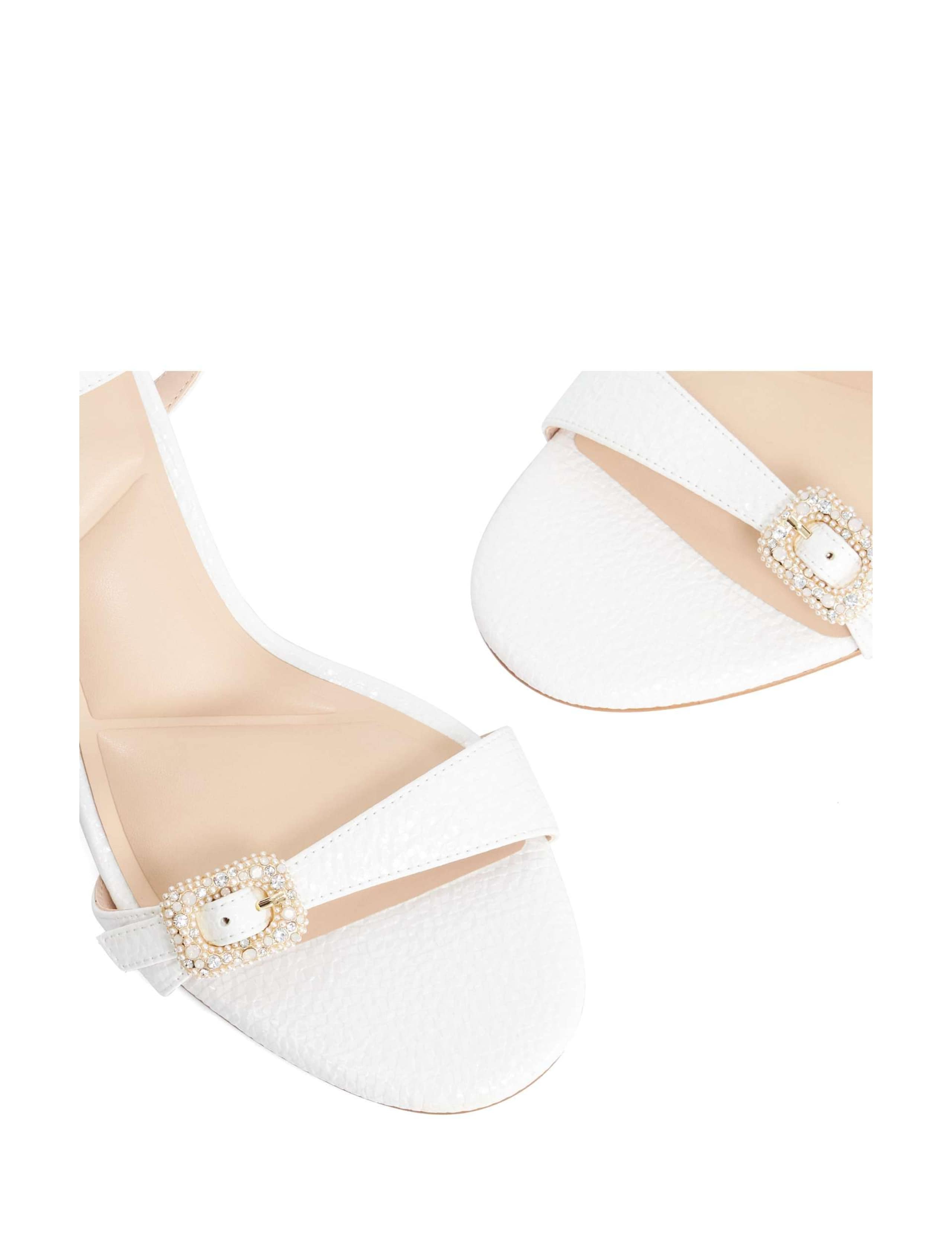 Embellished Ankle Strap Stiletto Heel Sandals 6 of 6