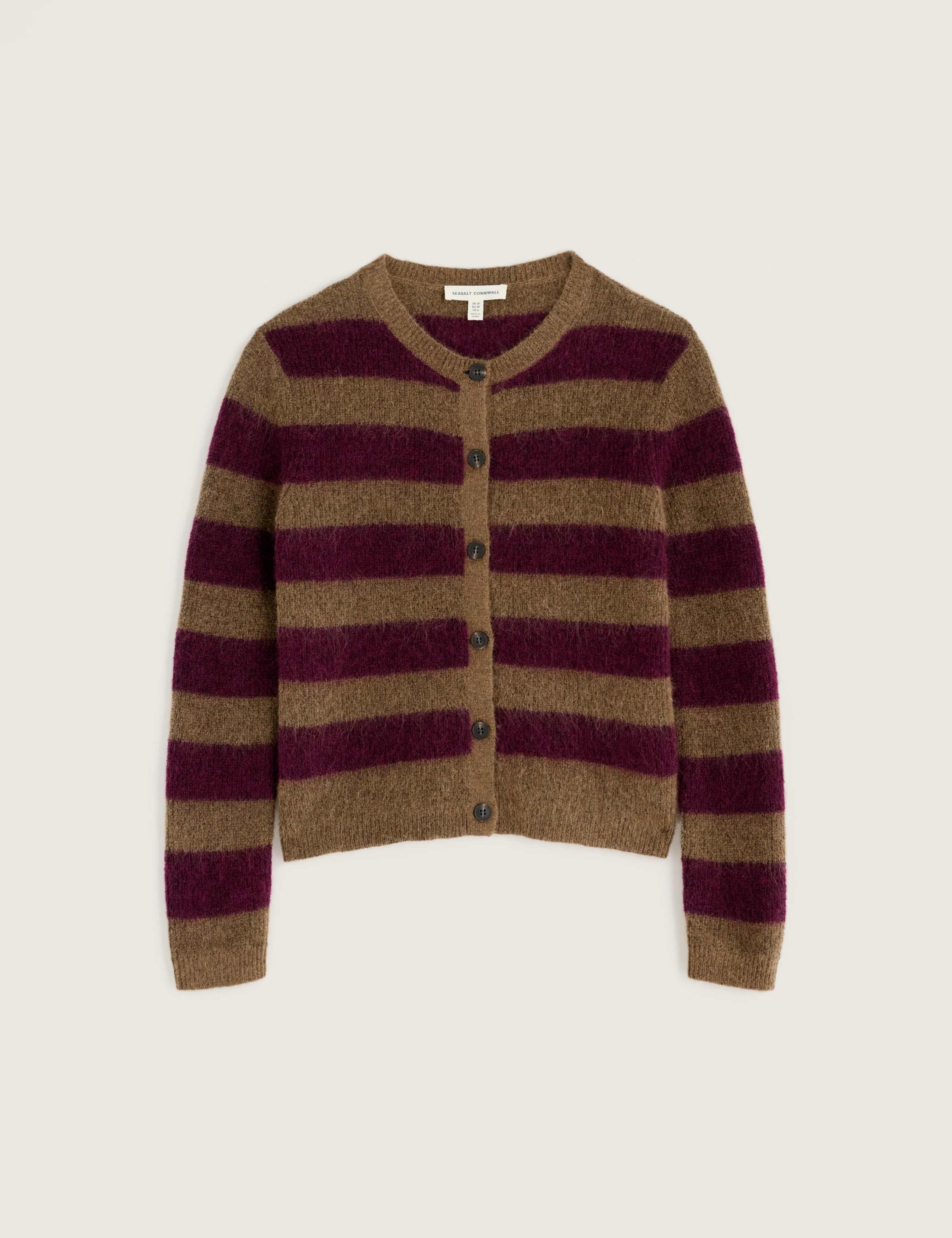 Striped Cardigan with Wool & Mohair 2 of 5