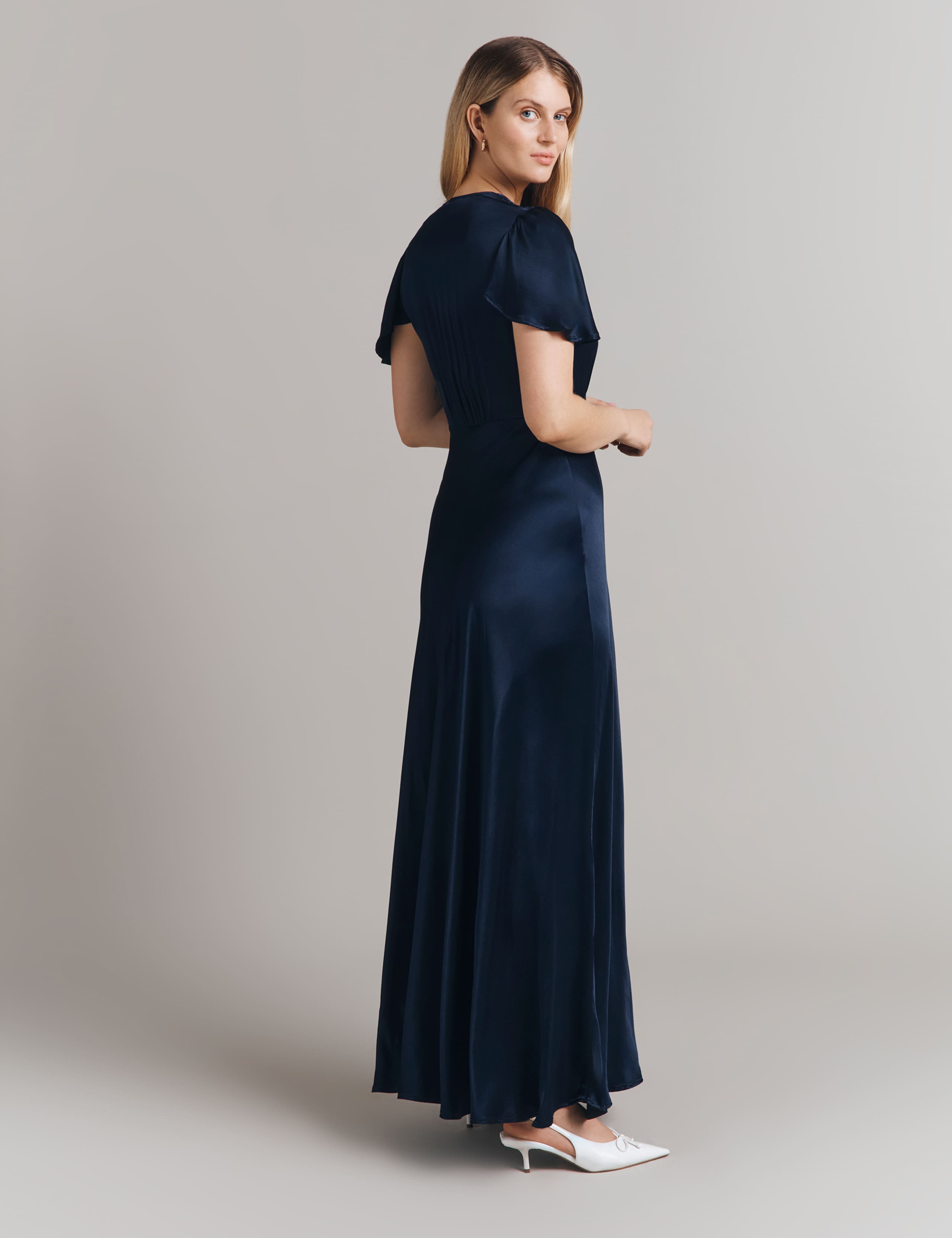 V-Neck Maxi Skater Dress 2 of 4