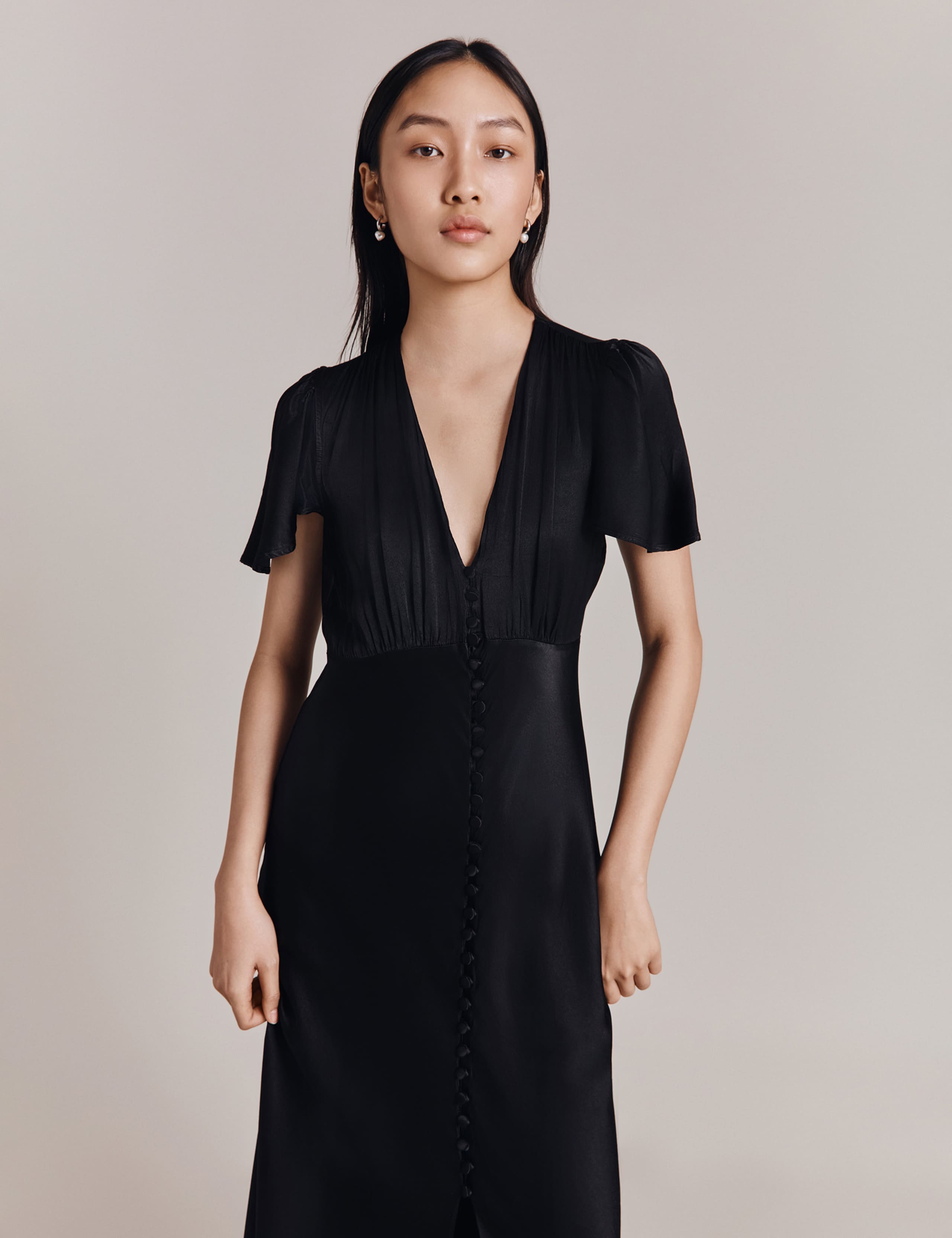 V-Neck Maxi Skater Dress 2 of 4