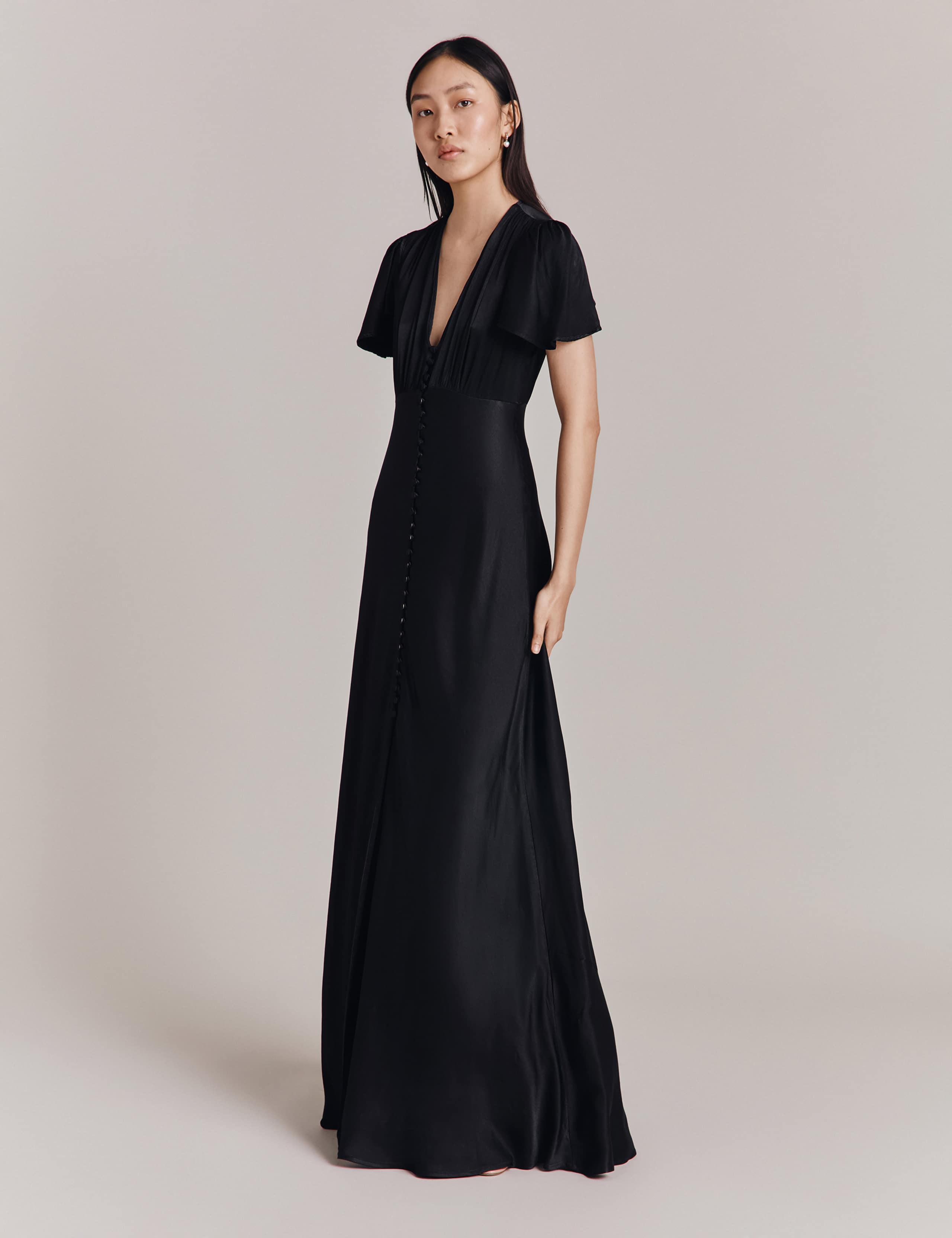V-Neck Maxi Skater Dress 4 of 4