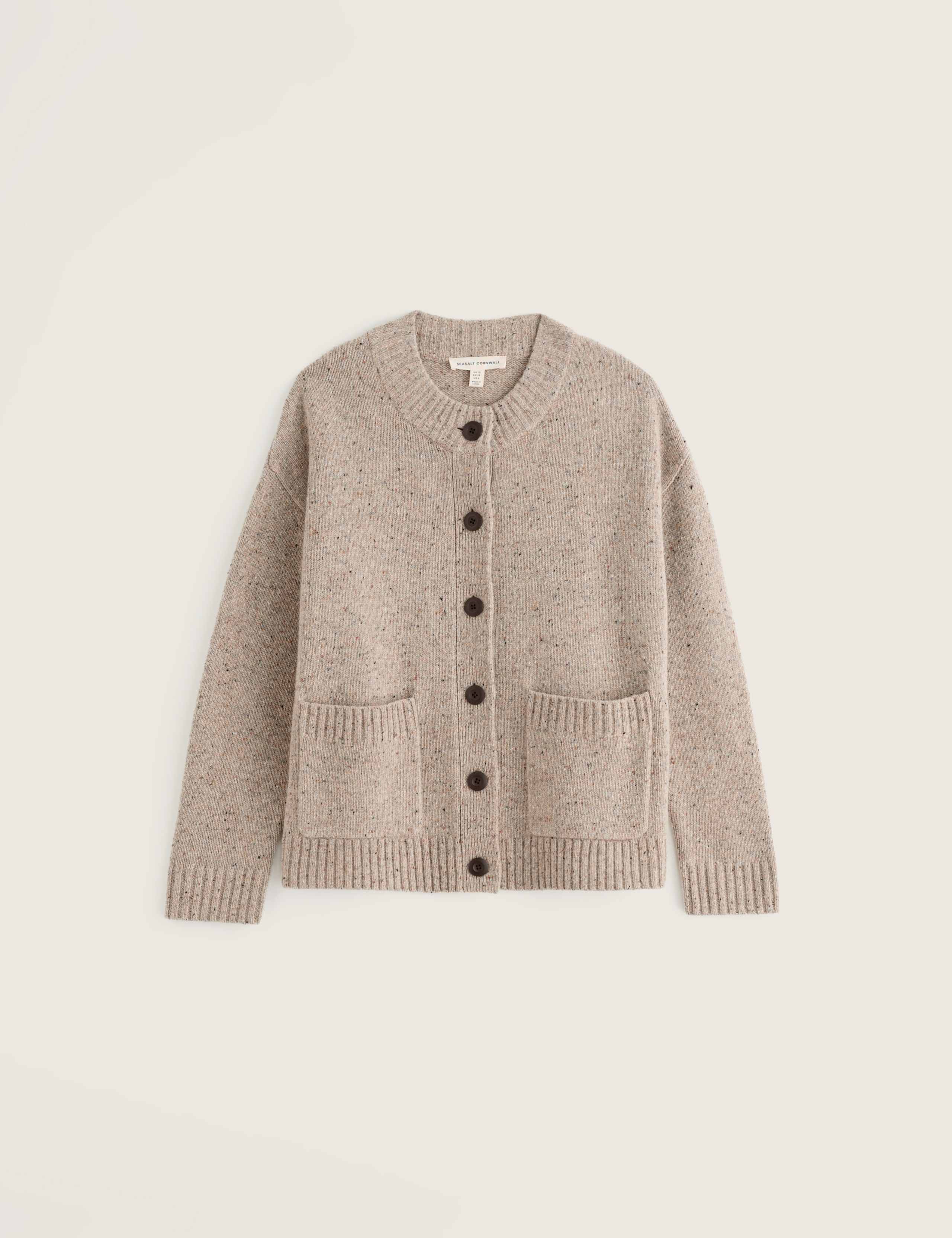 Lambswool Rich Textured Cardigan 2 of 5