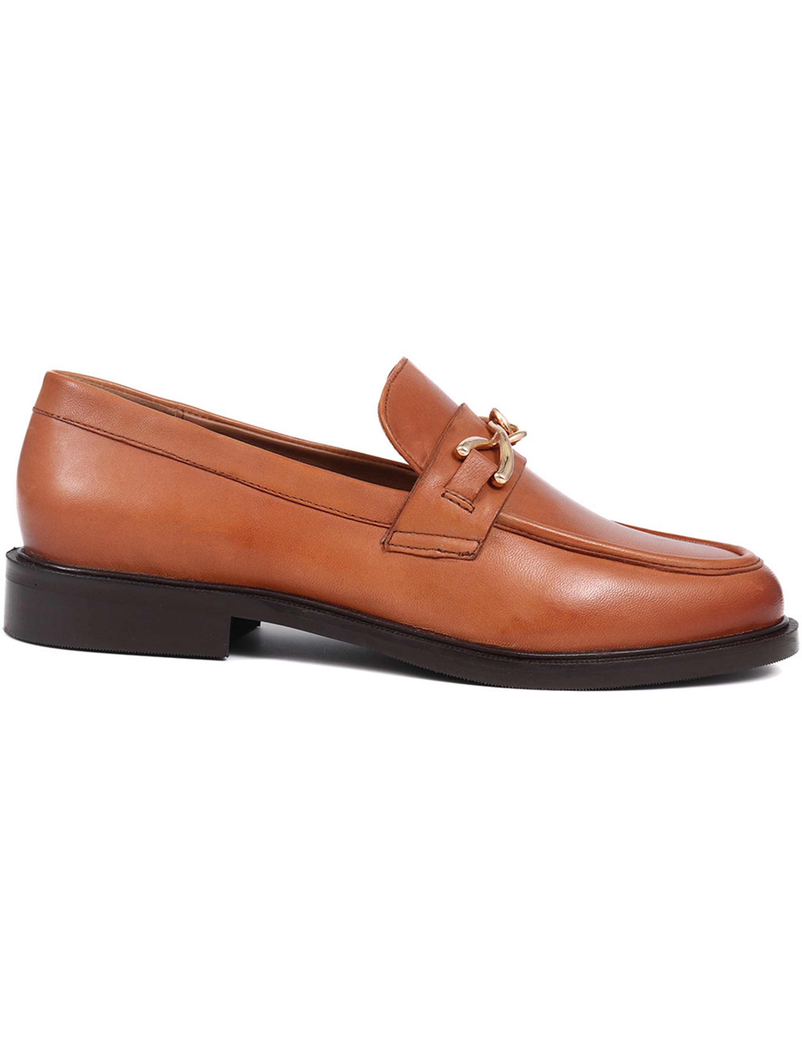 Leather Bar Flat Loafers 2 of 7