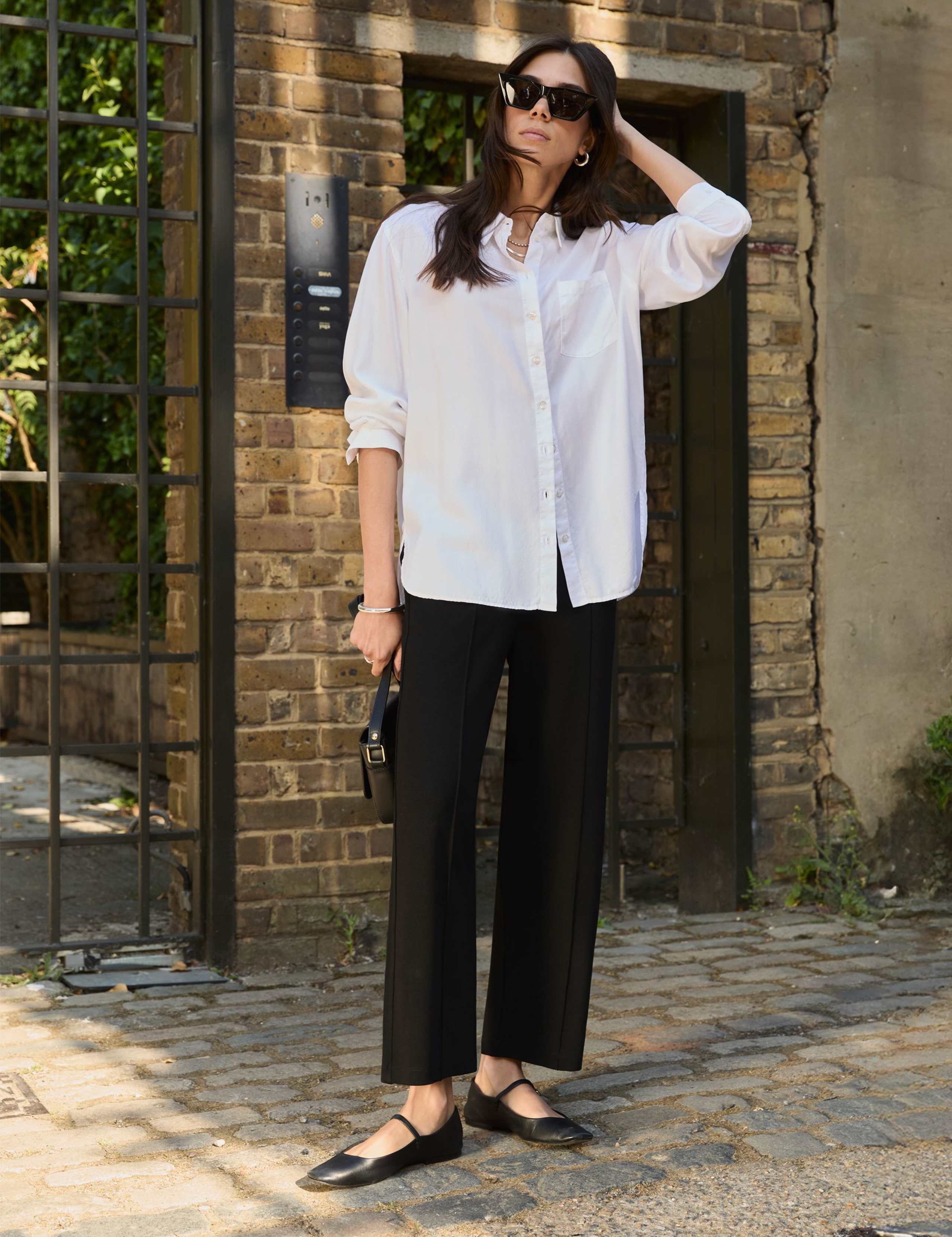 Ponte Straight Leg Cropped Trousers 2 of 3