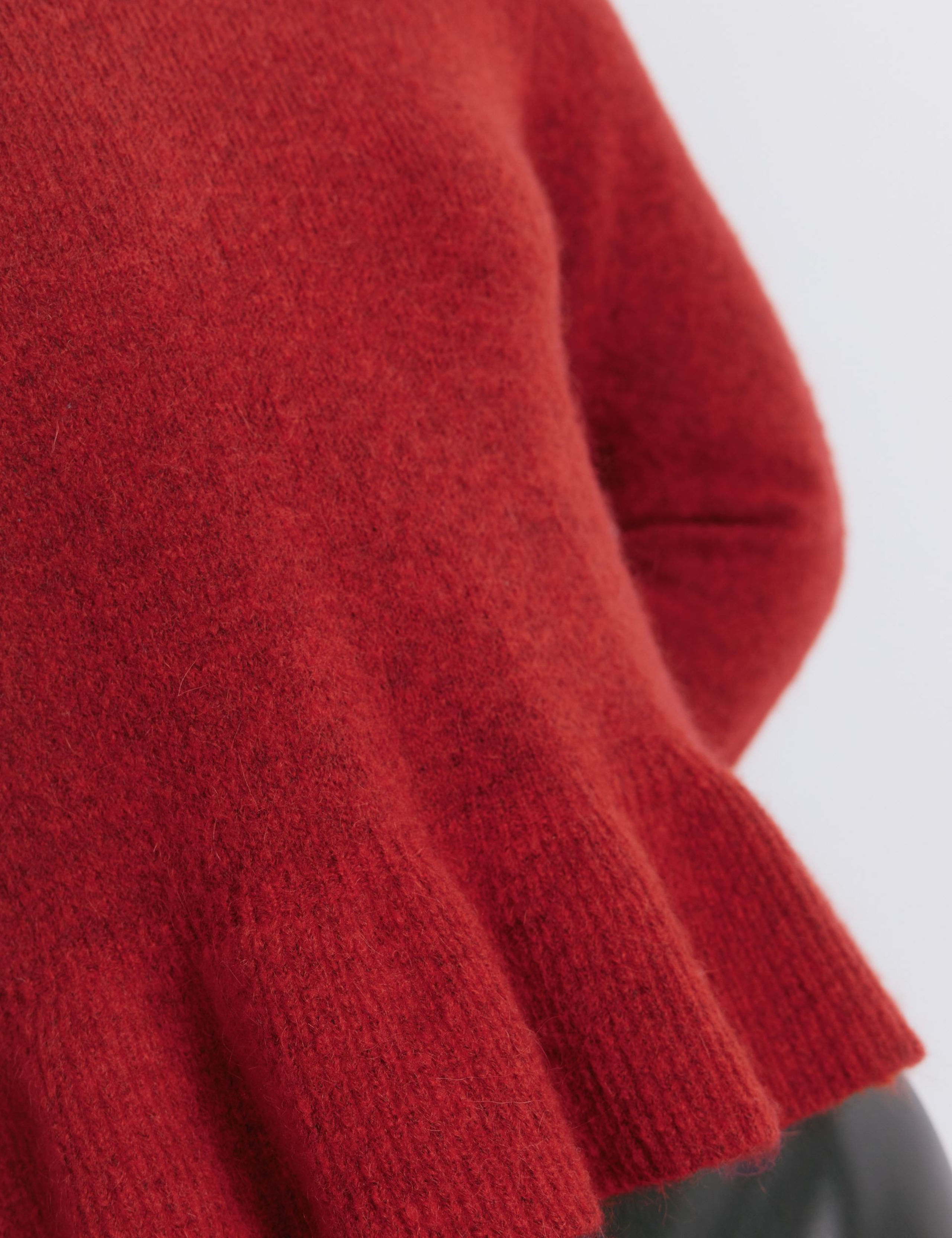 Crew Neck Peplum Jumper with Mohair 5 of 5