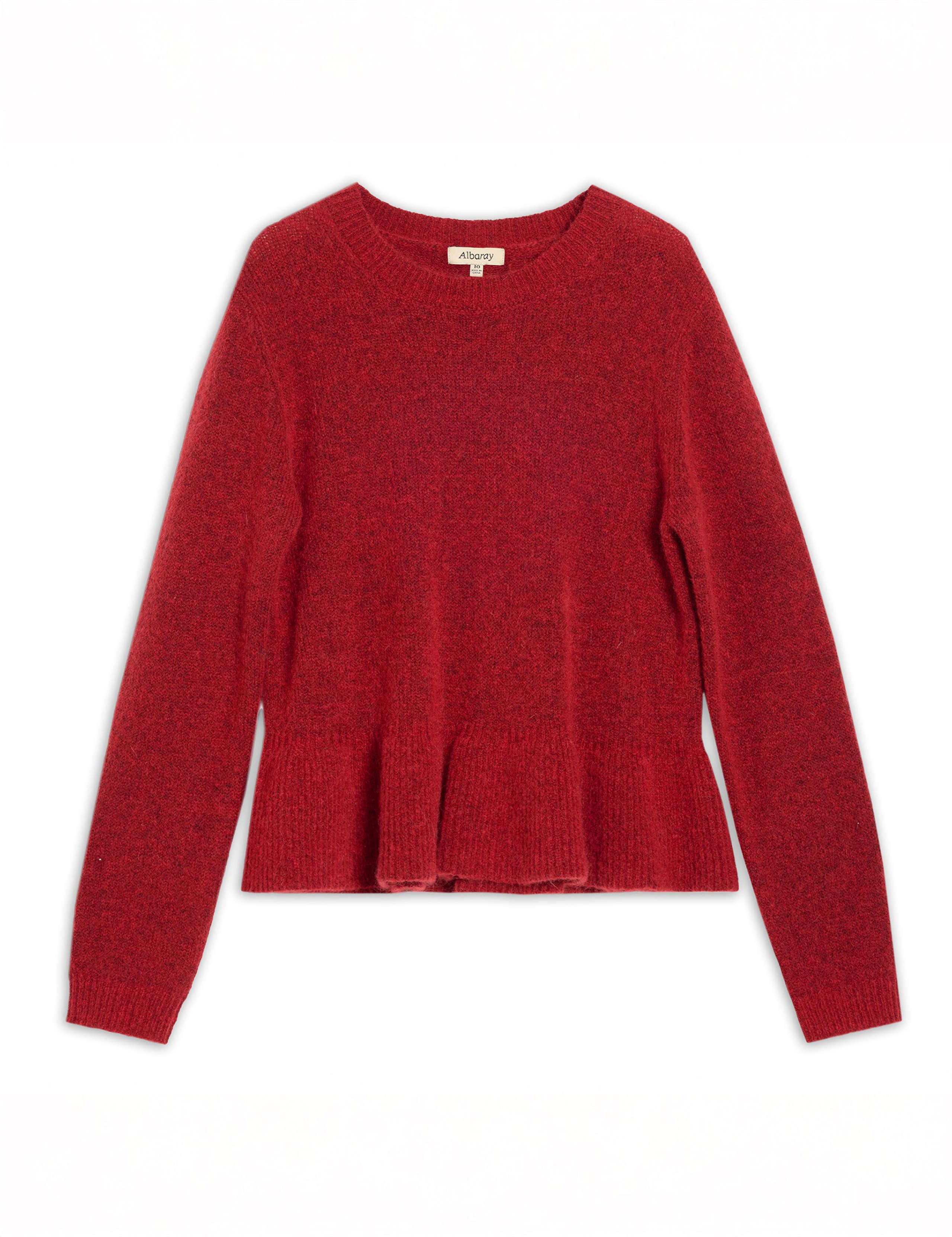 Crew Neck Peplum Jumper with Mohair 2 of 5