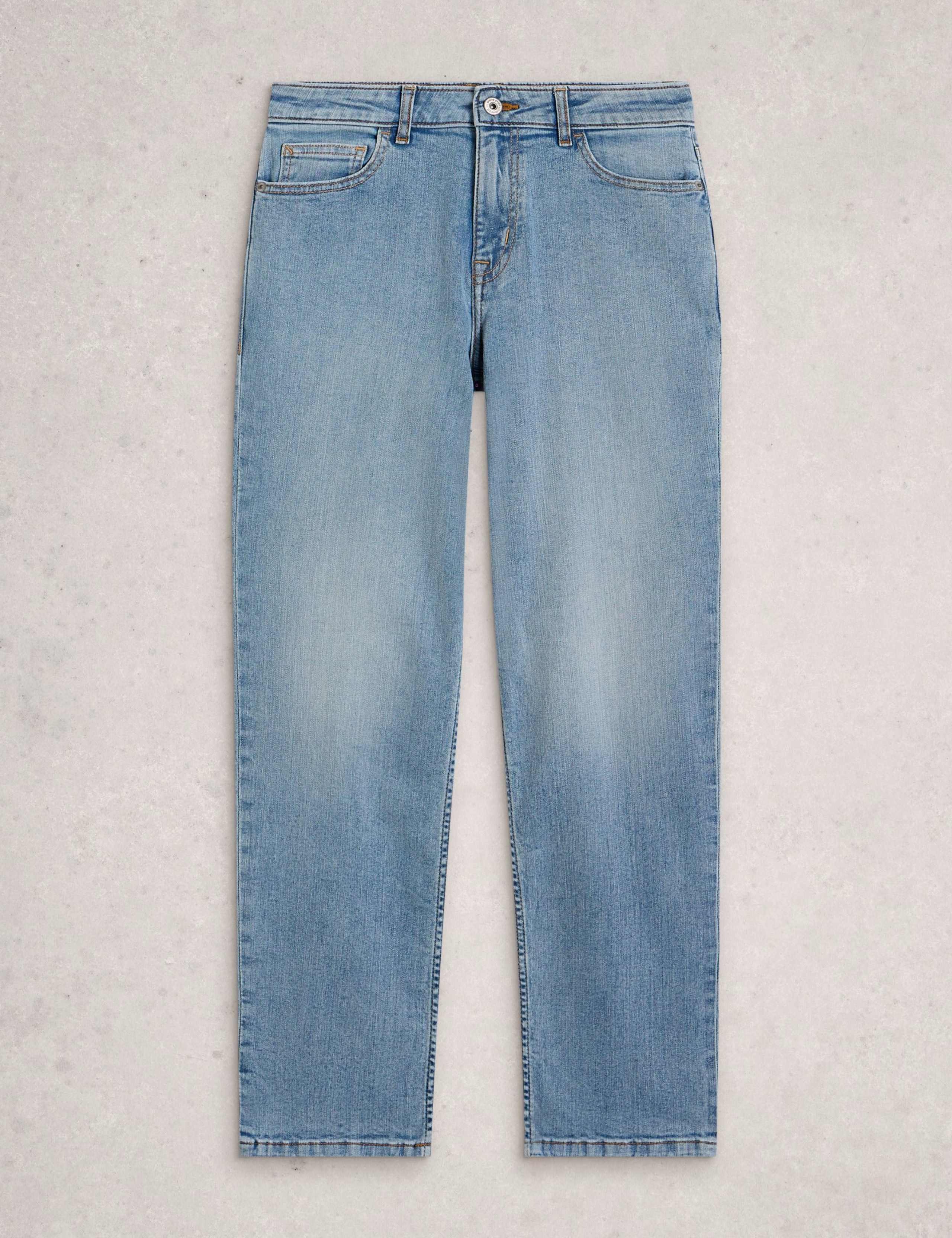 Mid Rise Straight Leg Jeans 2 of 6