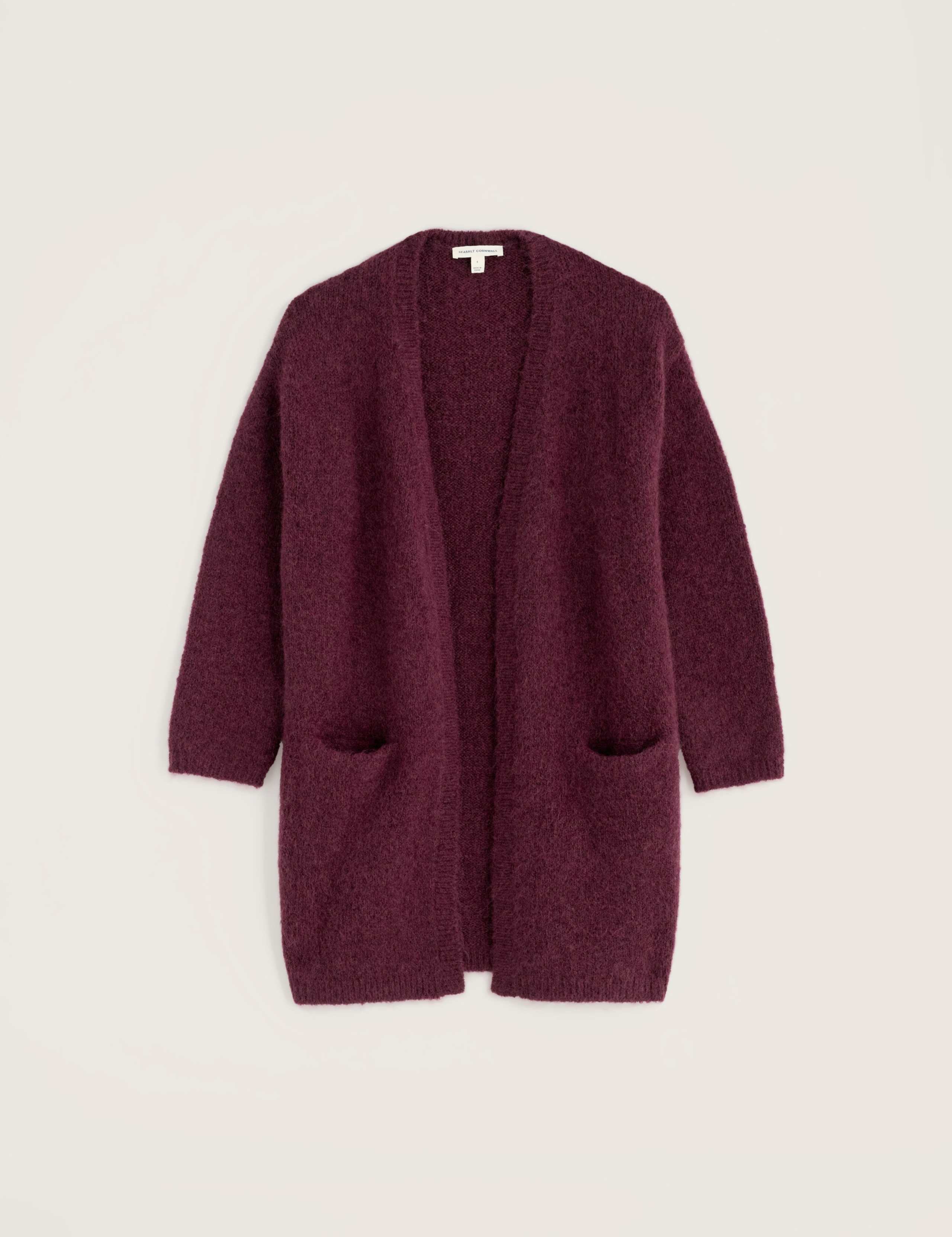 Textured Longline Cardigan with Wool & Mohair 2 of 5