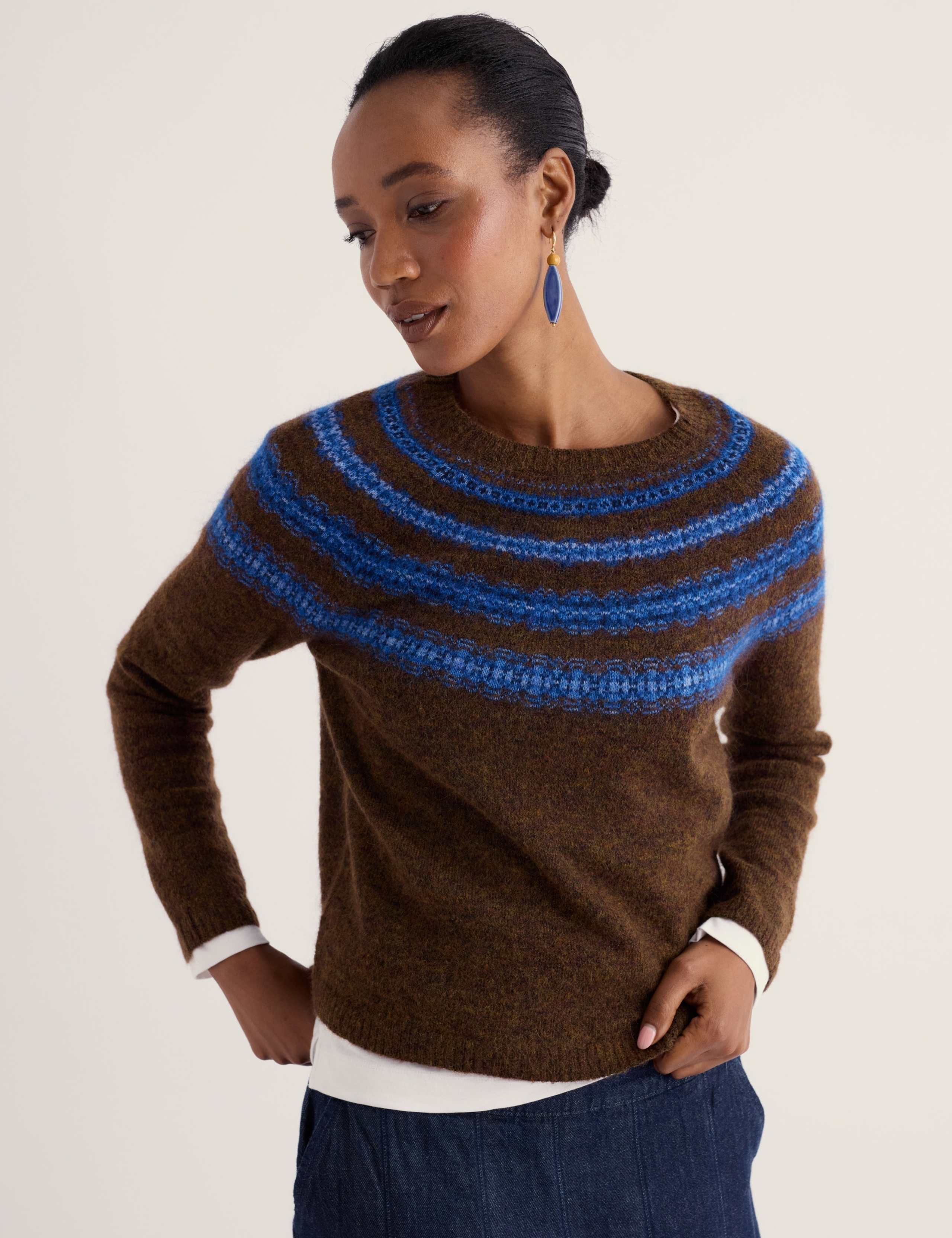 Mohair Blend Fair Isle Crew Neck Jumper 5 of 5