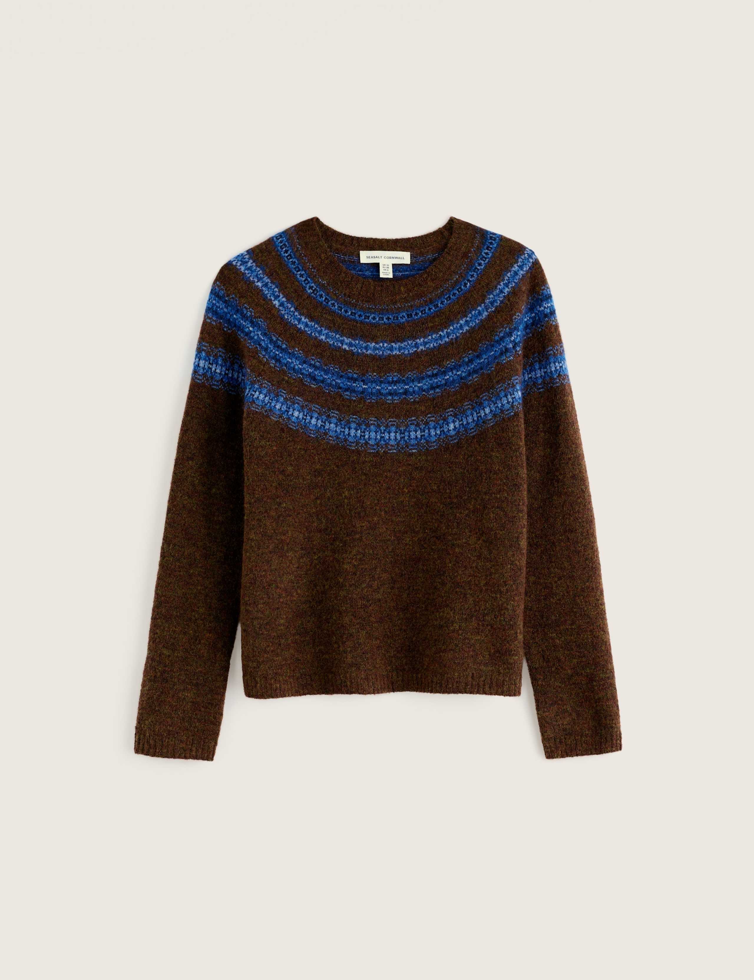 Mohair Blend Fair Isle Crew Neck Jumper 2 of 5