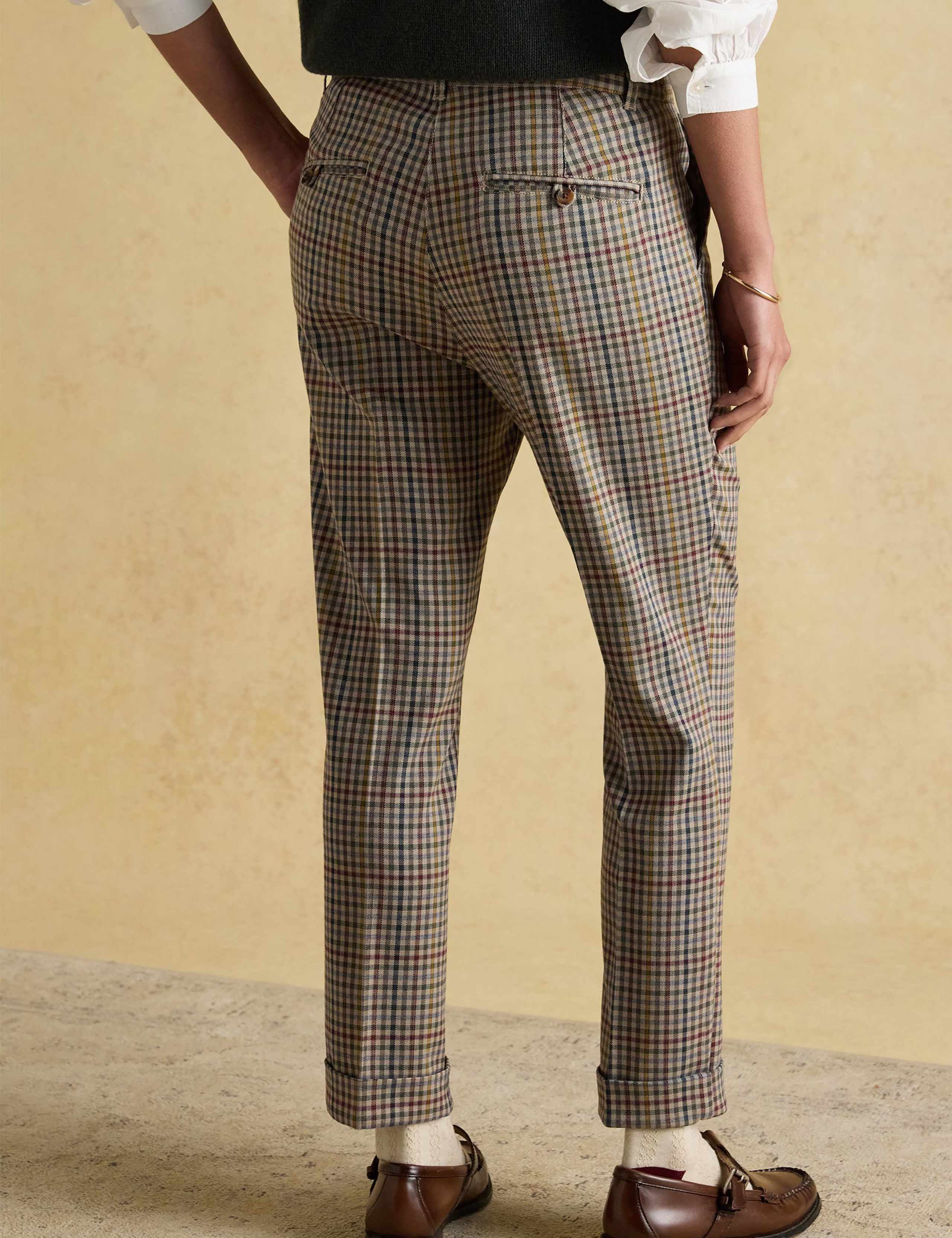 Checked Straight Leg Trousers 5 of 7