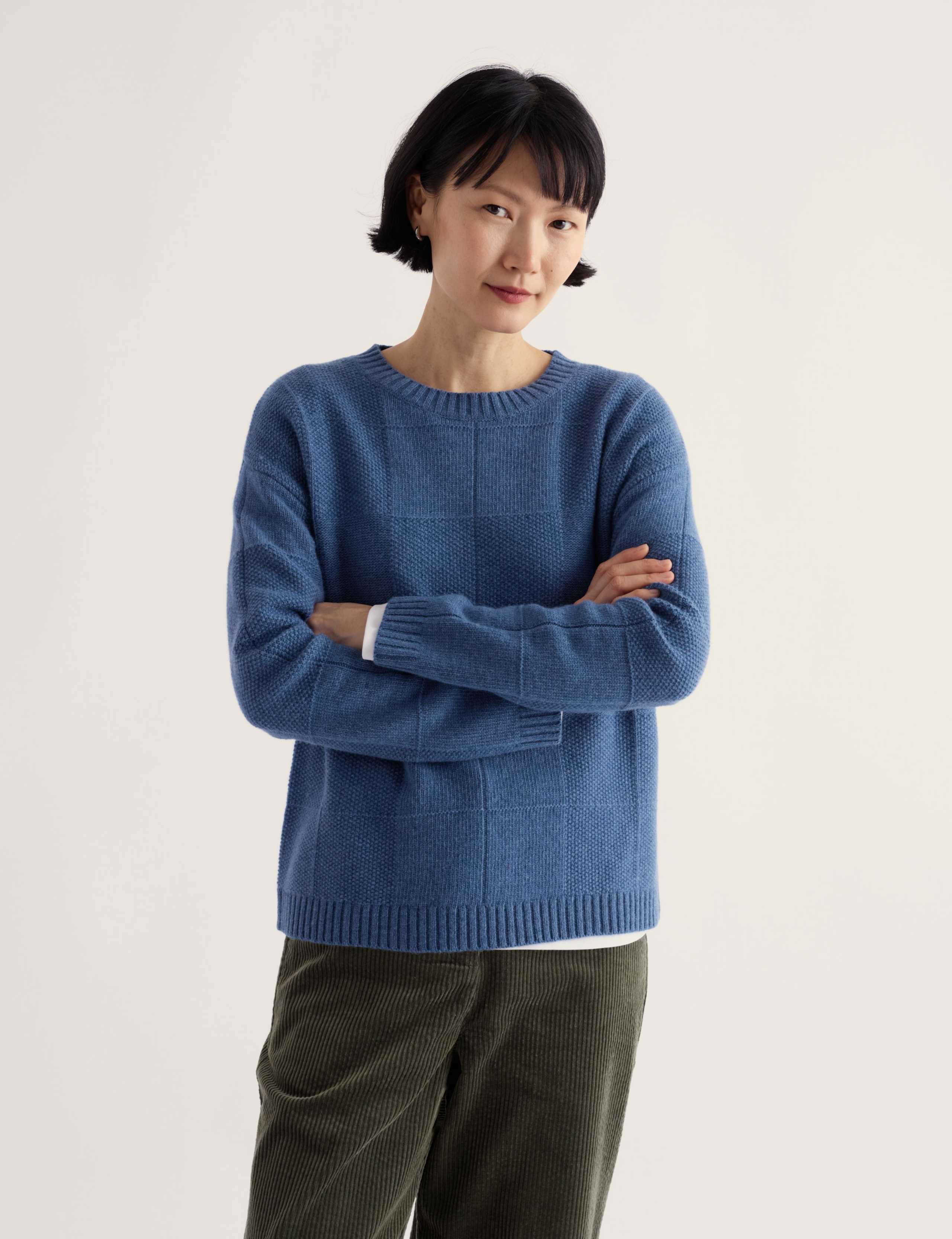 Merino Wool Rich Textured Jumper 3 of 5