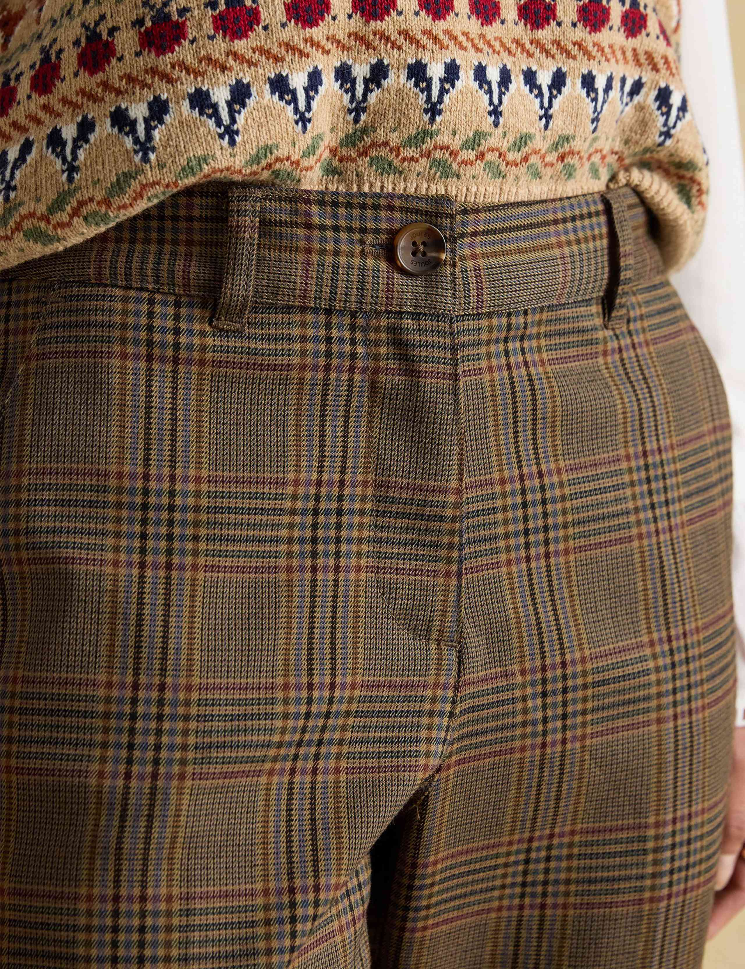 Tweed Checked Straight Leg Trousers 5 of 7