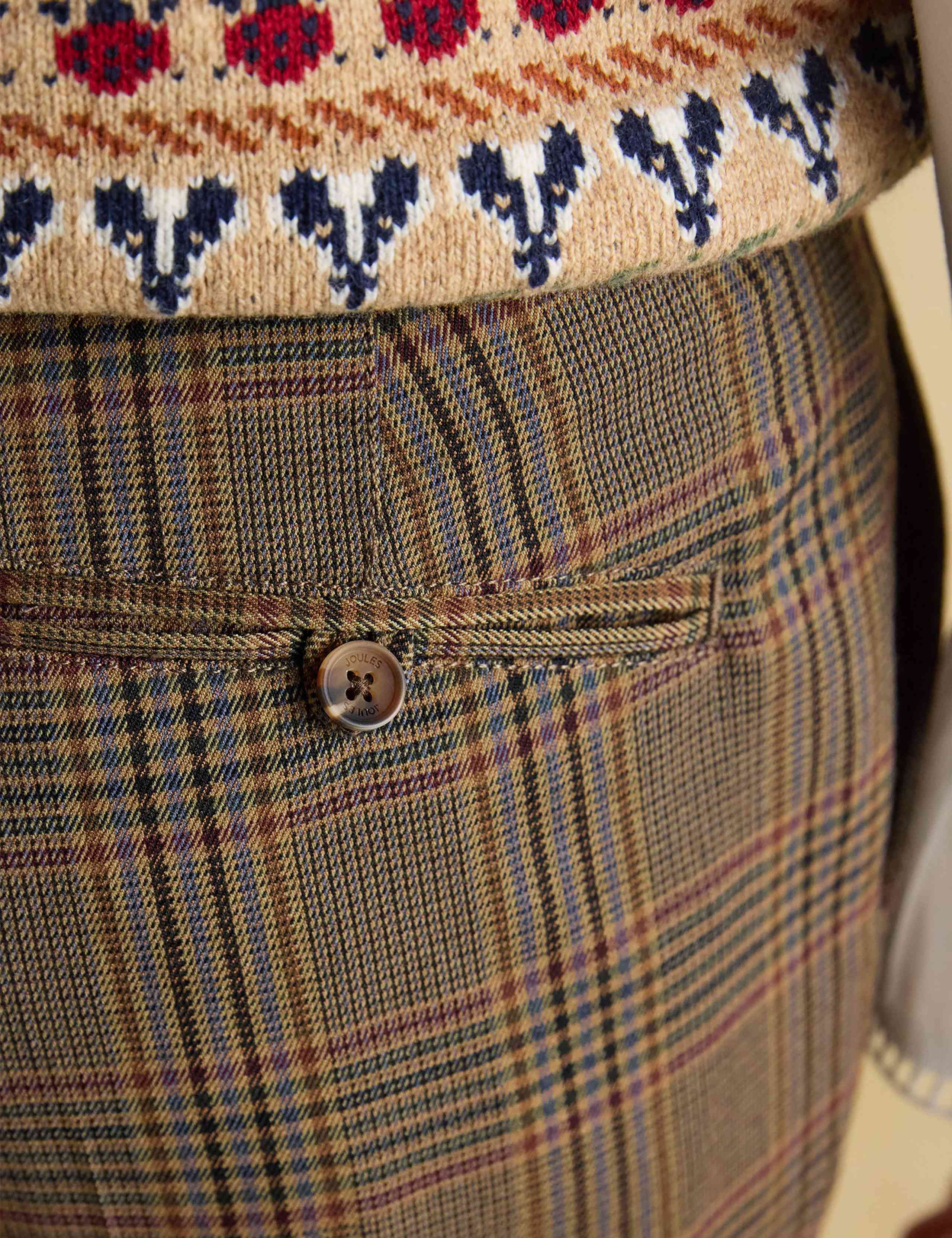 Tweed Checked Straight Leg Trousers 7 of 7