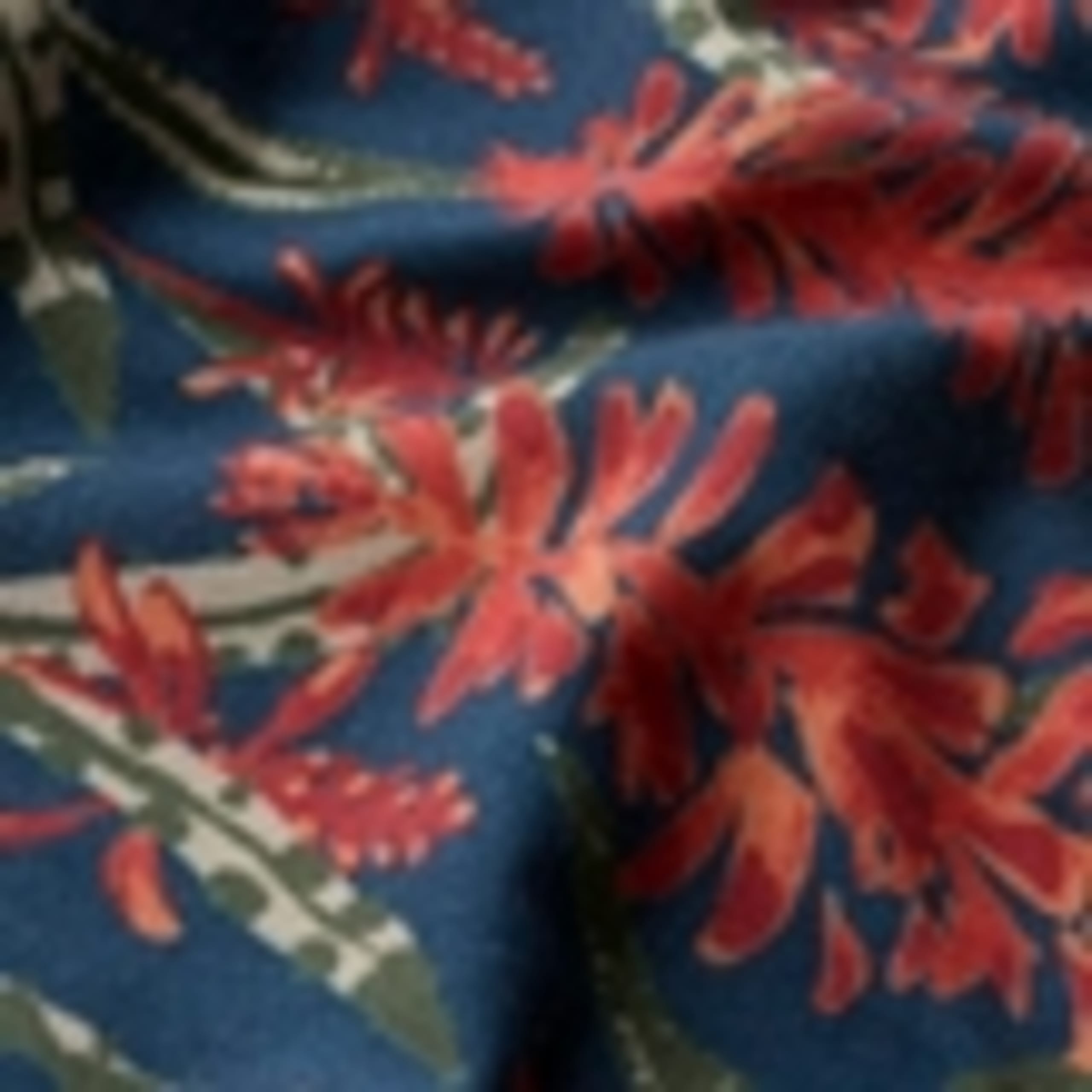 Cotton Rich Floral Knee Length A-Line Skirt 5 of 5
