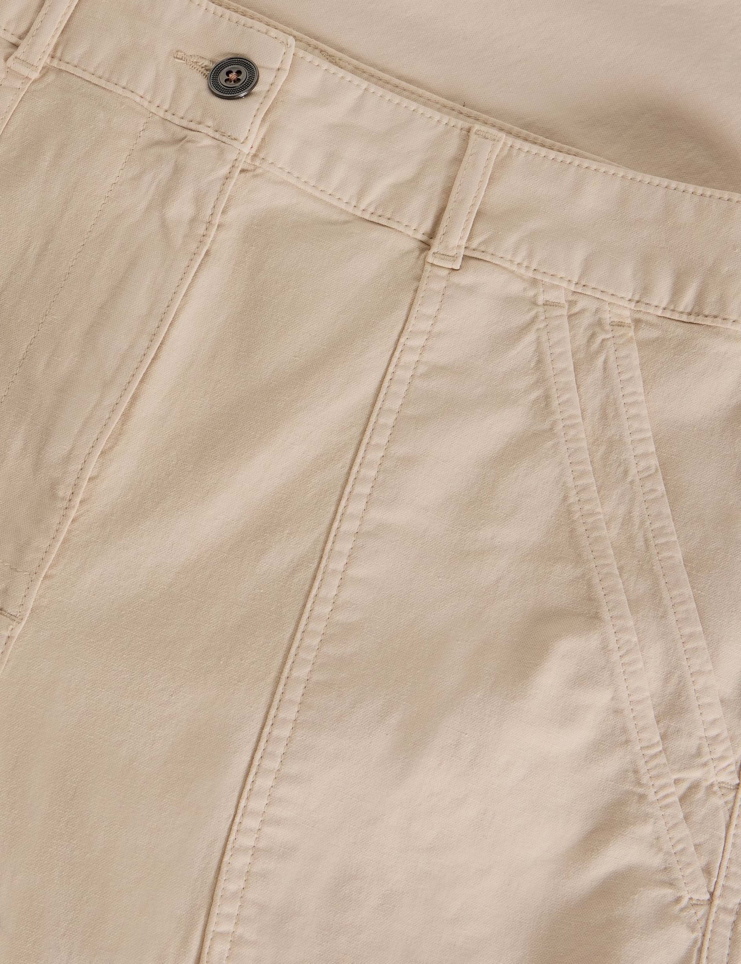 Cotton Rich Wide Leg Chinos with Linen 6 of 6