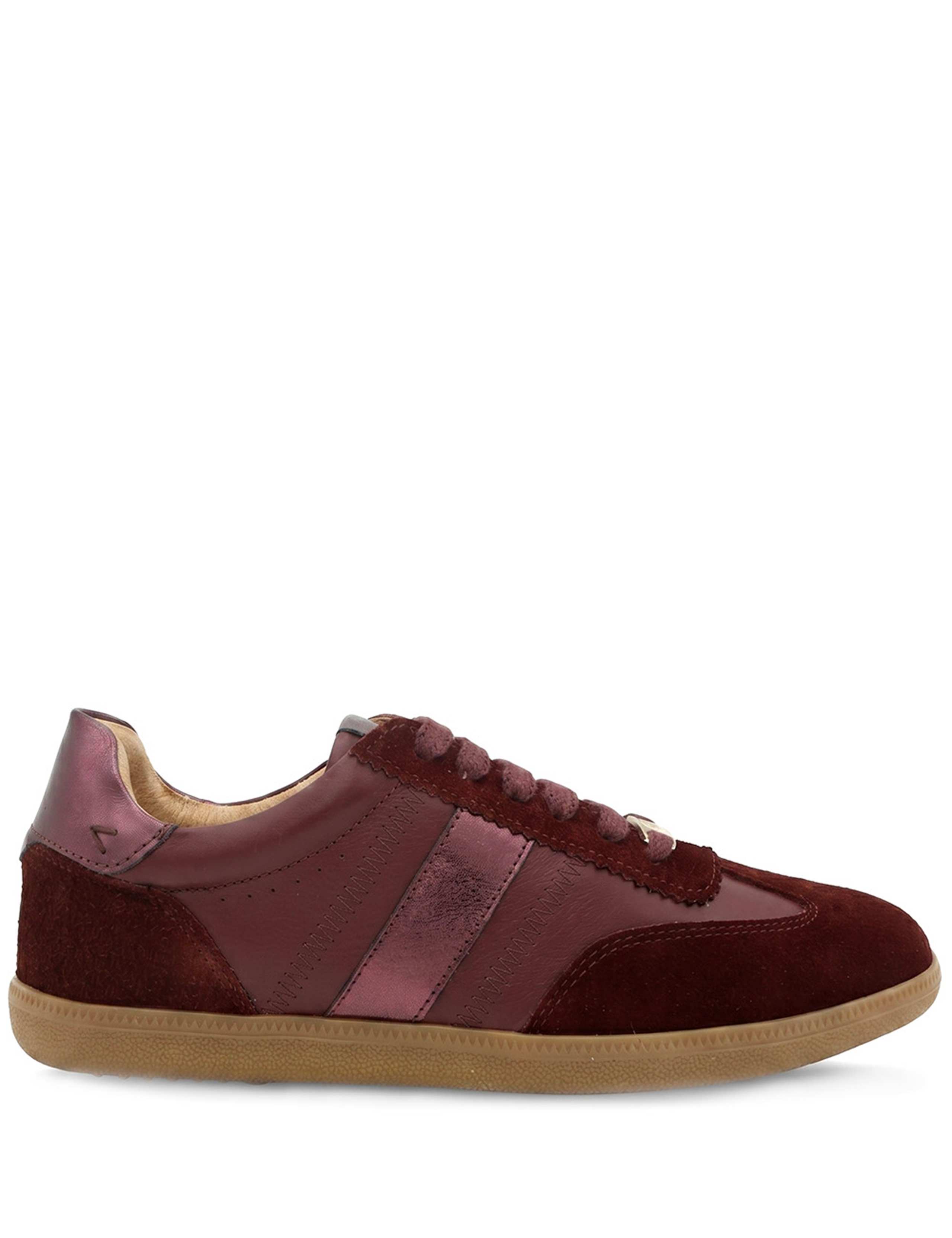 Suede Lace Up Cupsole Trainers 2 of 6
