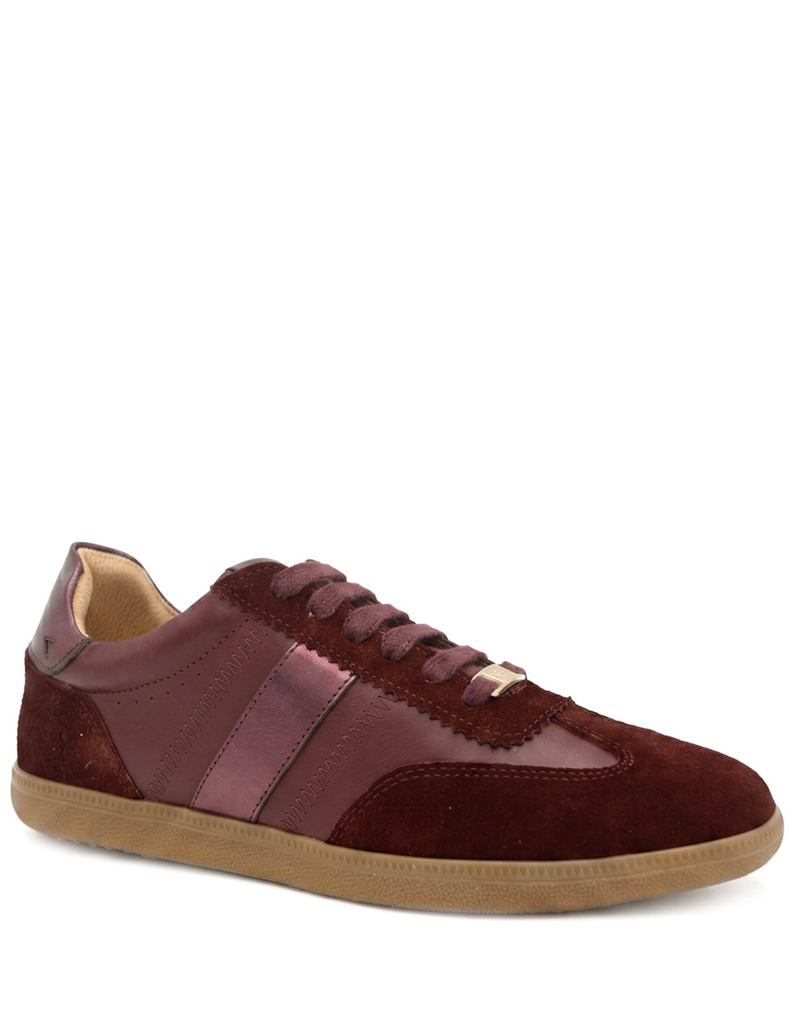Suede Lace Up Cupsole Trainers 3 of 6