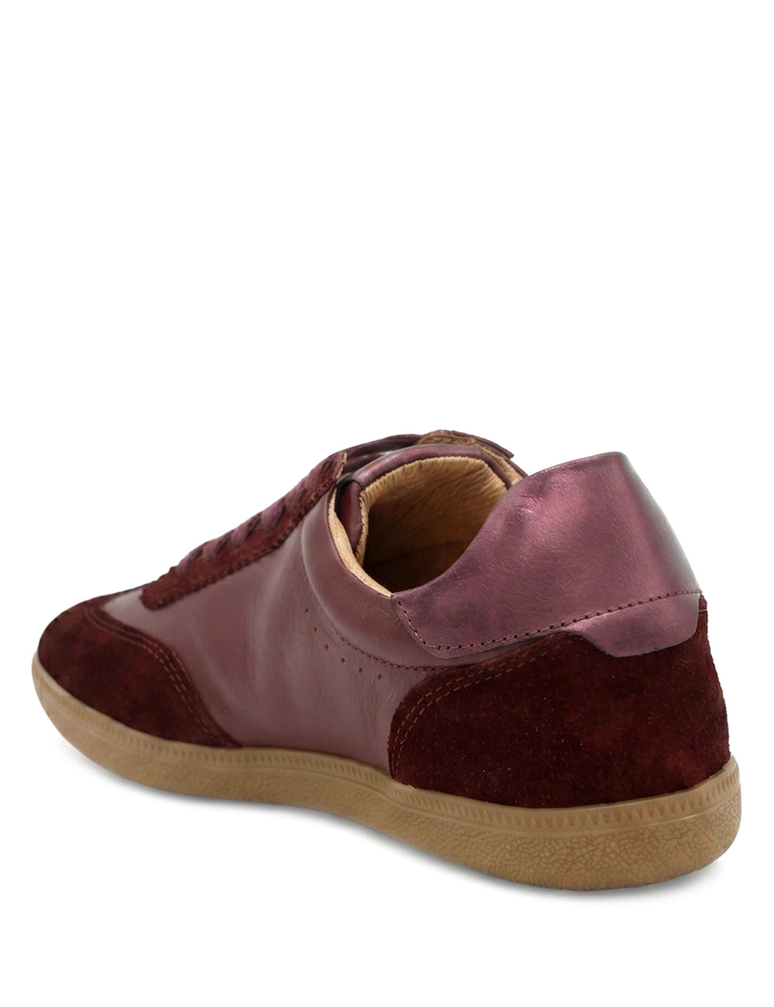 Suede Lace Up Cupsole Trainers 5 of 6