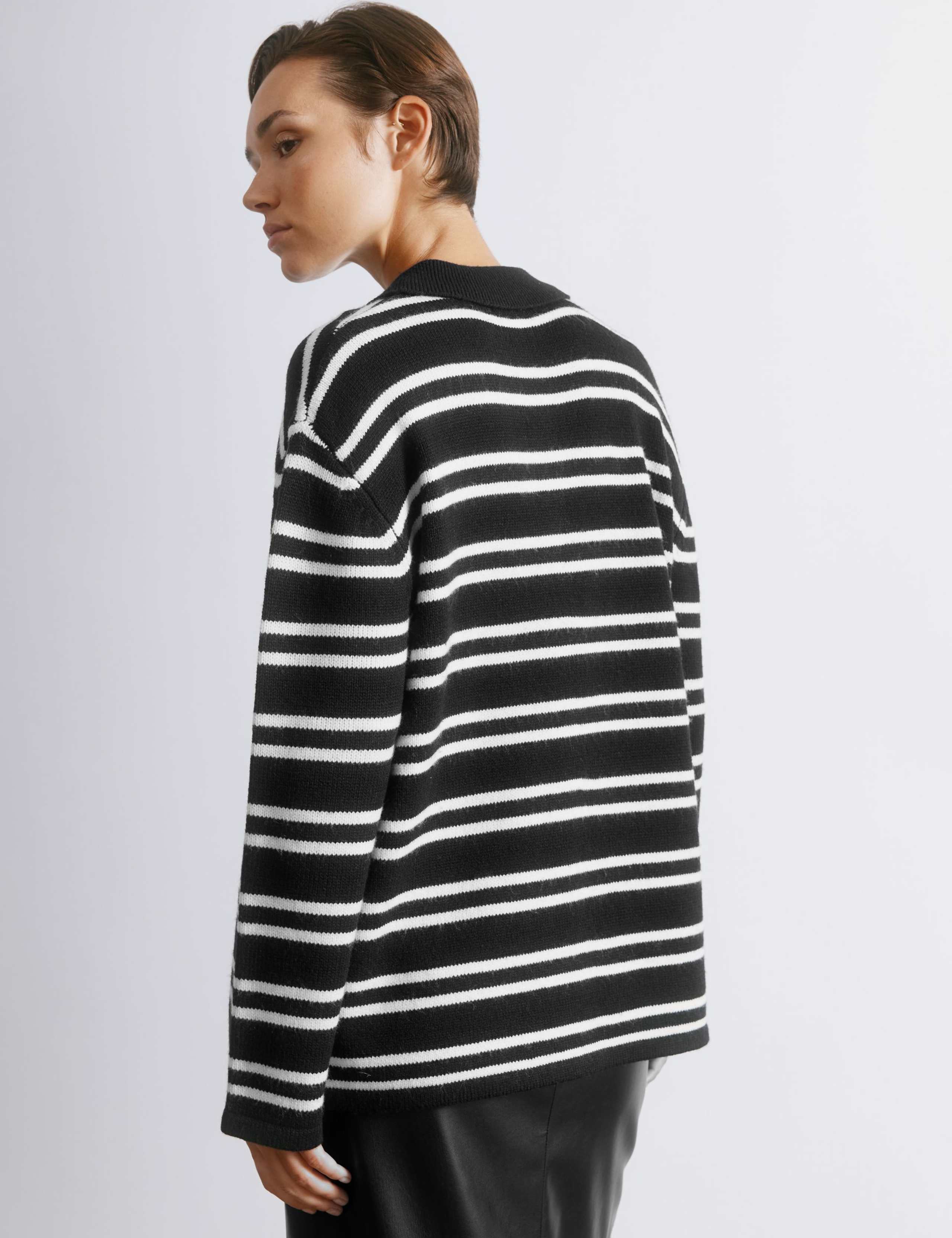 Striped Rugby Top with Wool 3 of 4