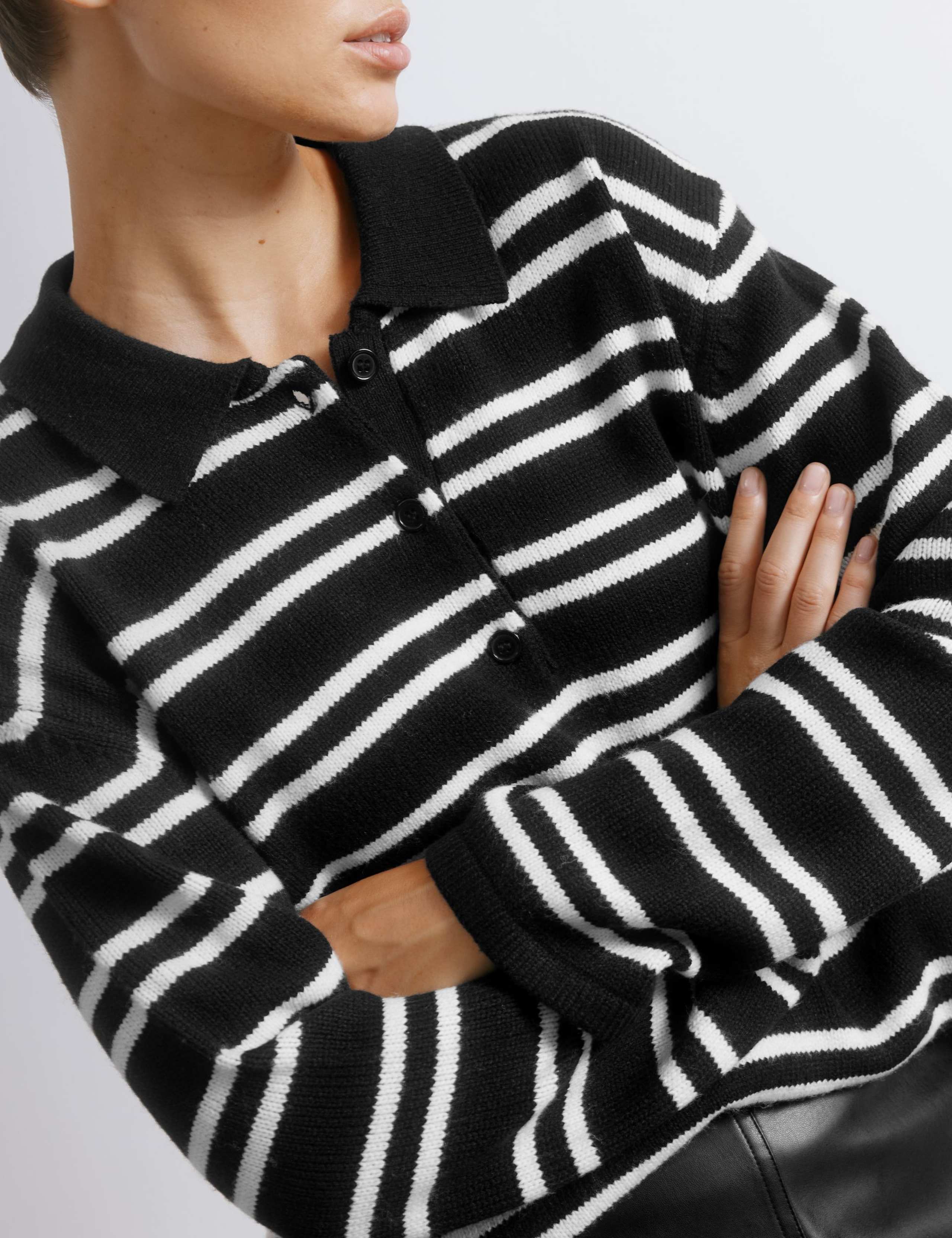 Striped Rugby Top with Wool 4 of 4