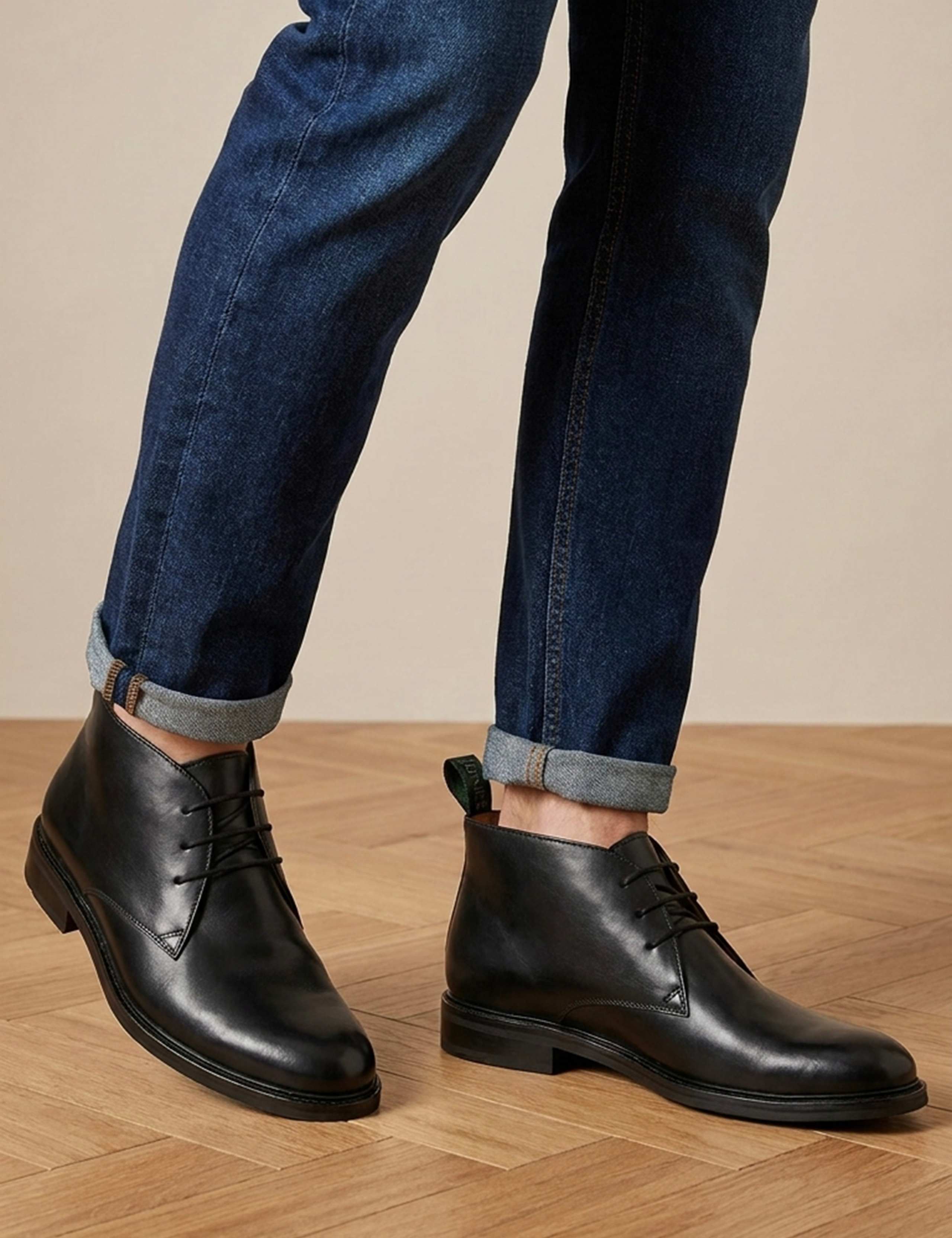Leather Lace Up Chukka Boots 1 of 6