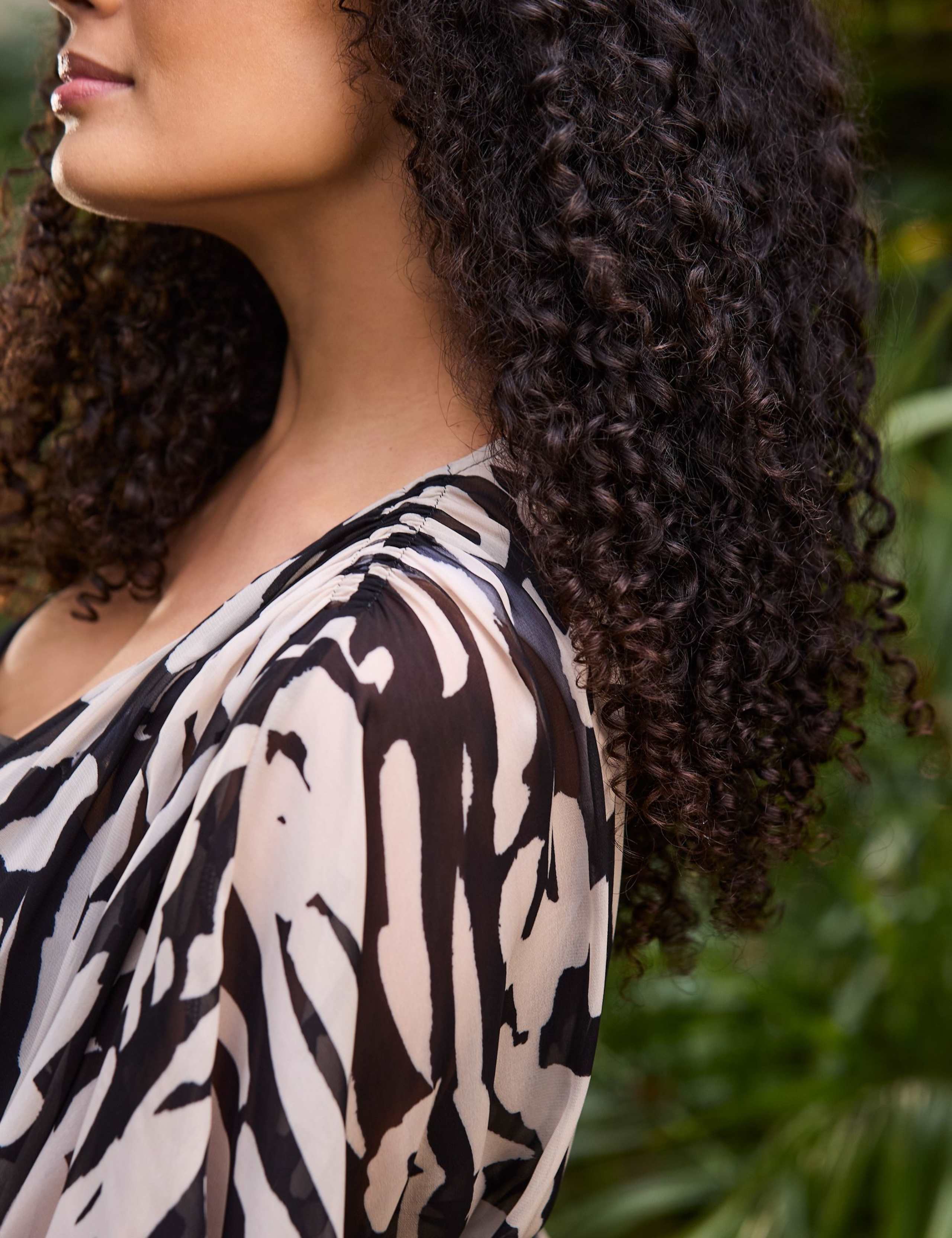 Printed Sheer Kimono 4 of 4