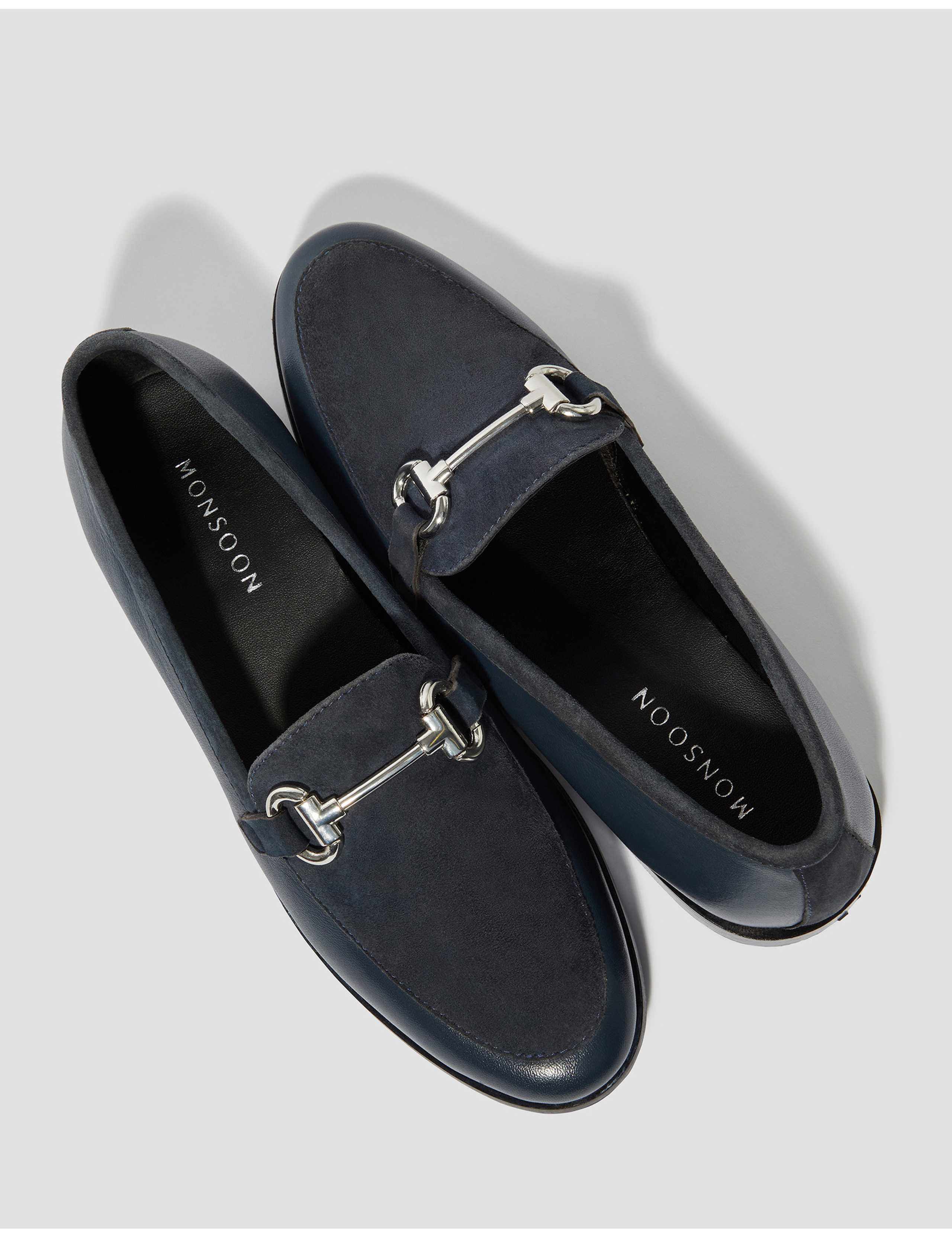 Leather and Suede Bar Loafers 3 of 3