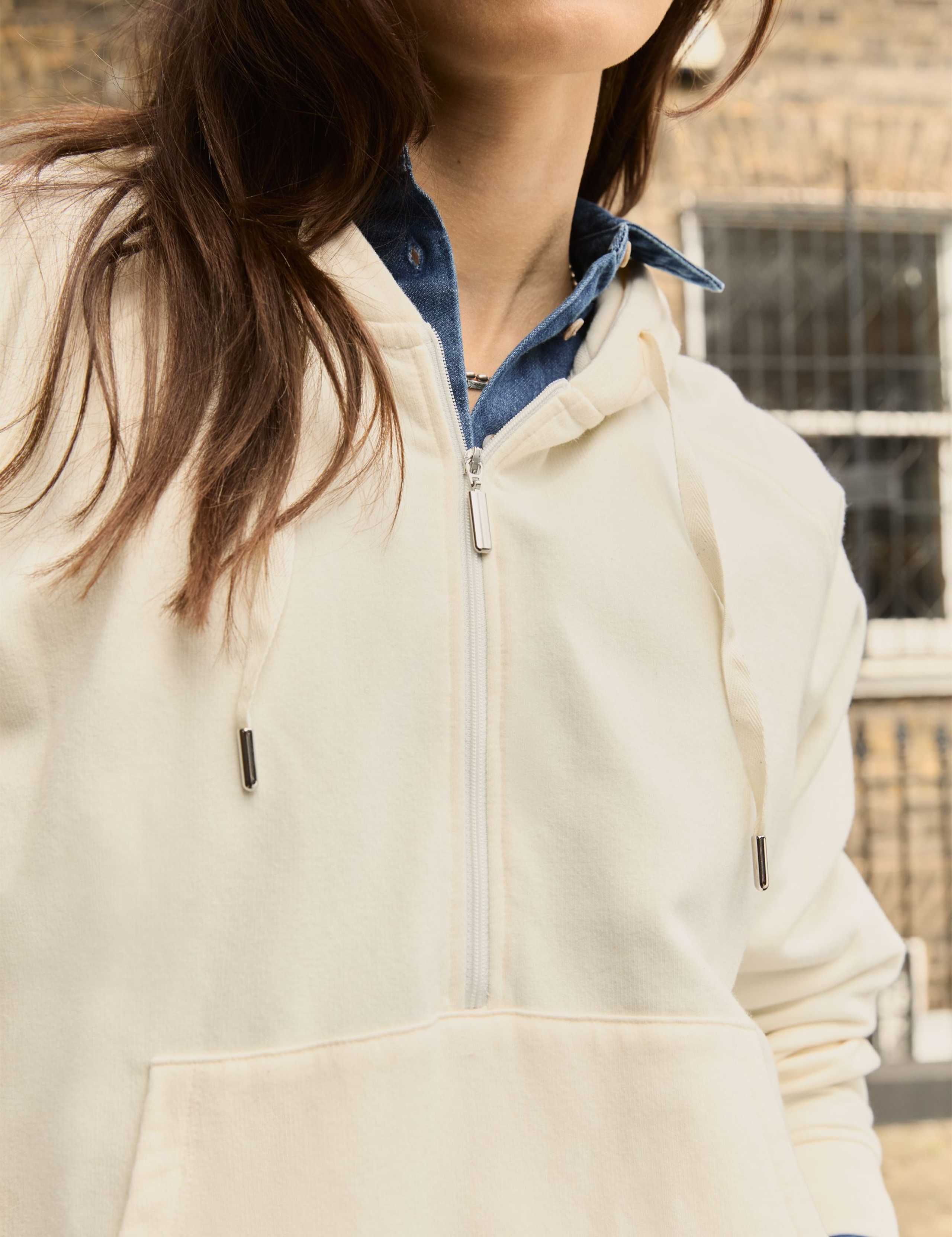 Cotton Rich Half Zip Hoodie 4 of 6