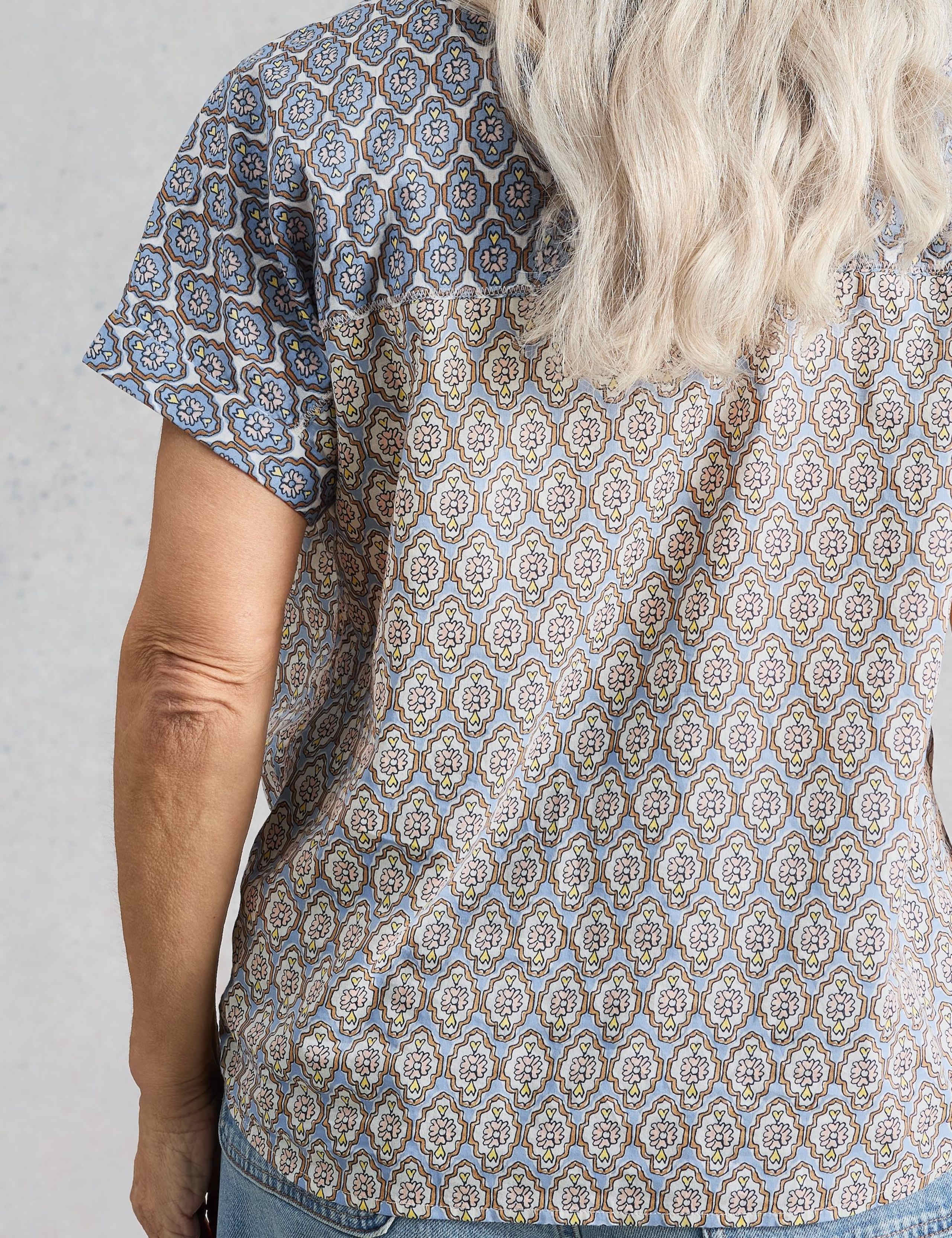 Pure Cotton Geometric Popover Shirt 3 of 6