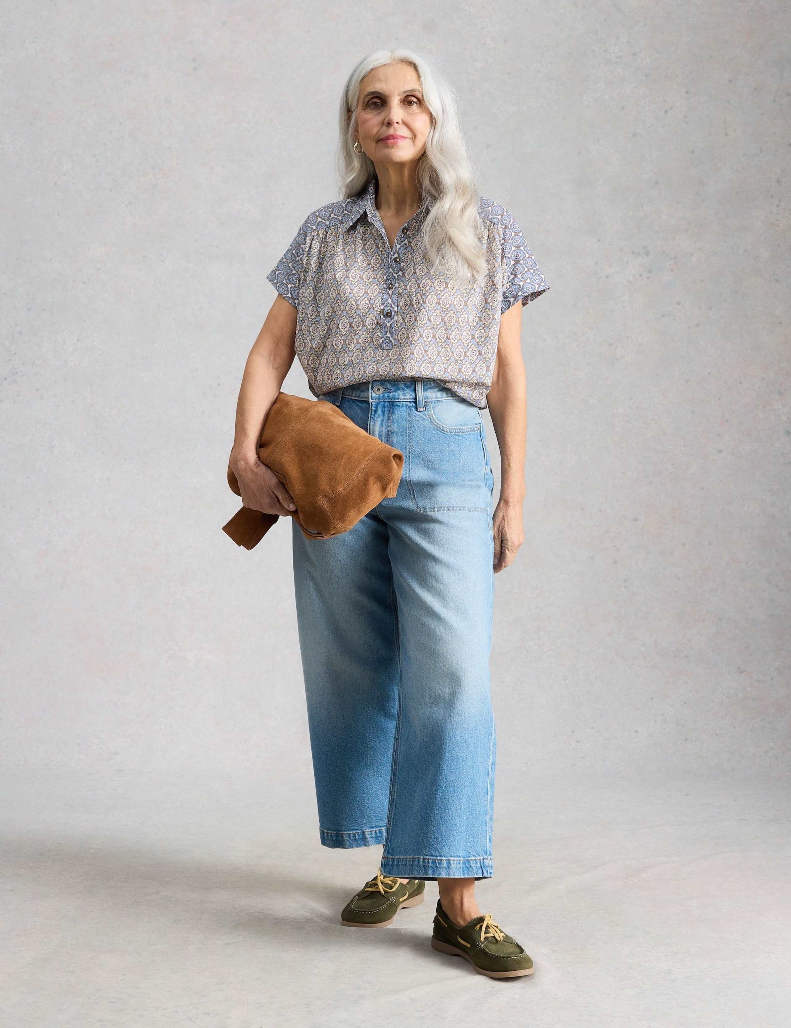 Pure Cotton Geometric Popover Shirt 4 of 6