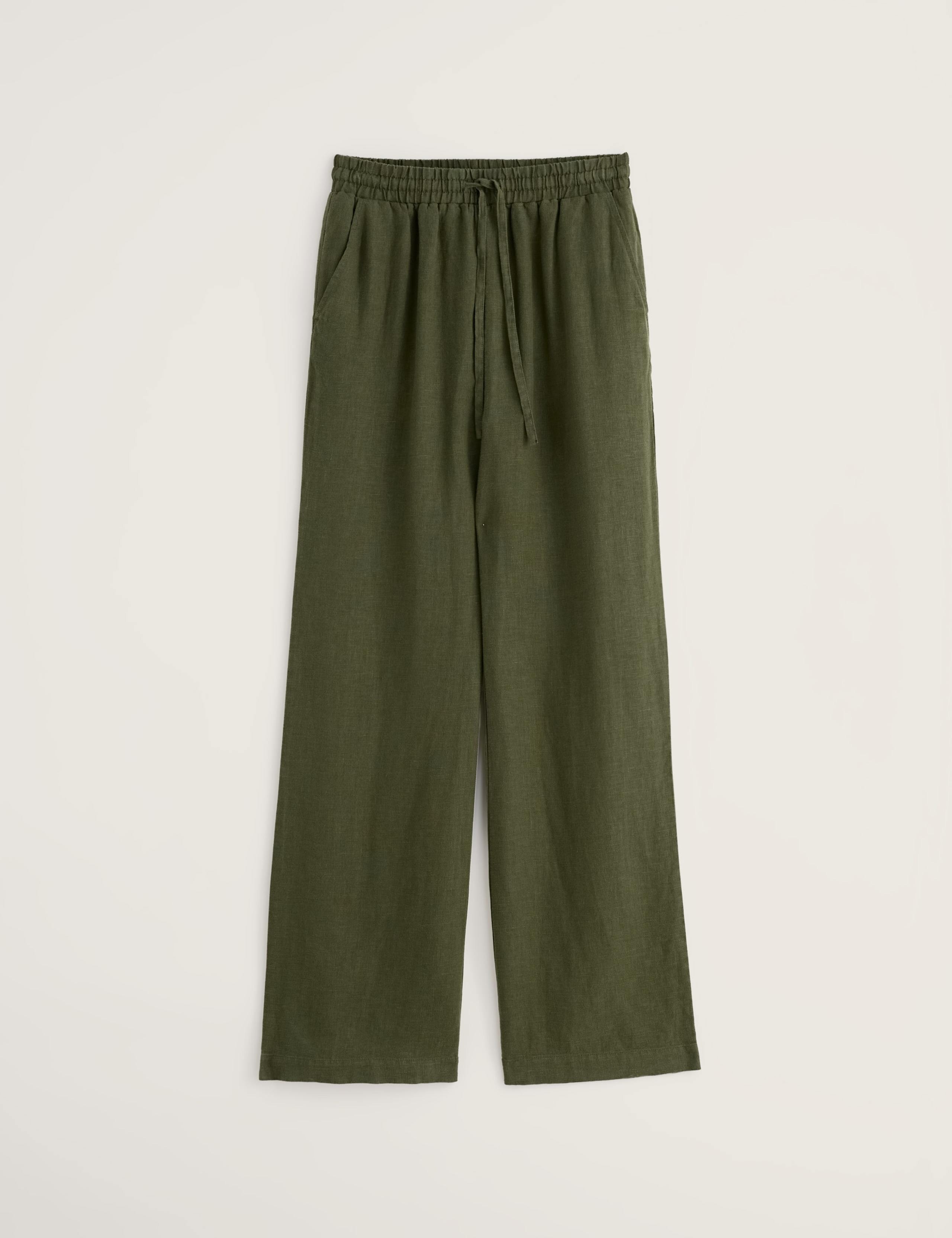 Pure Linen Wide Leg Trousers 2 of 5