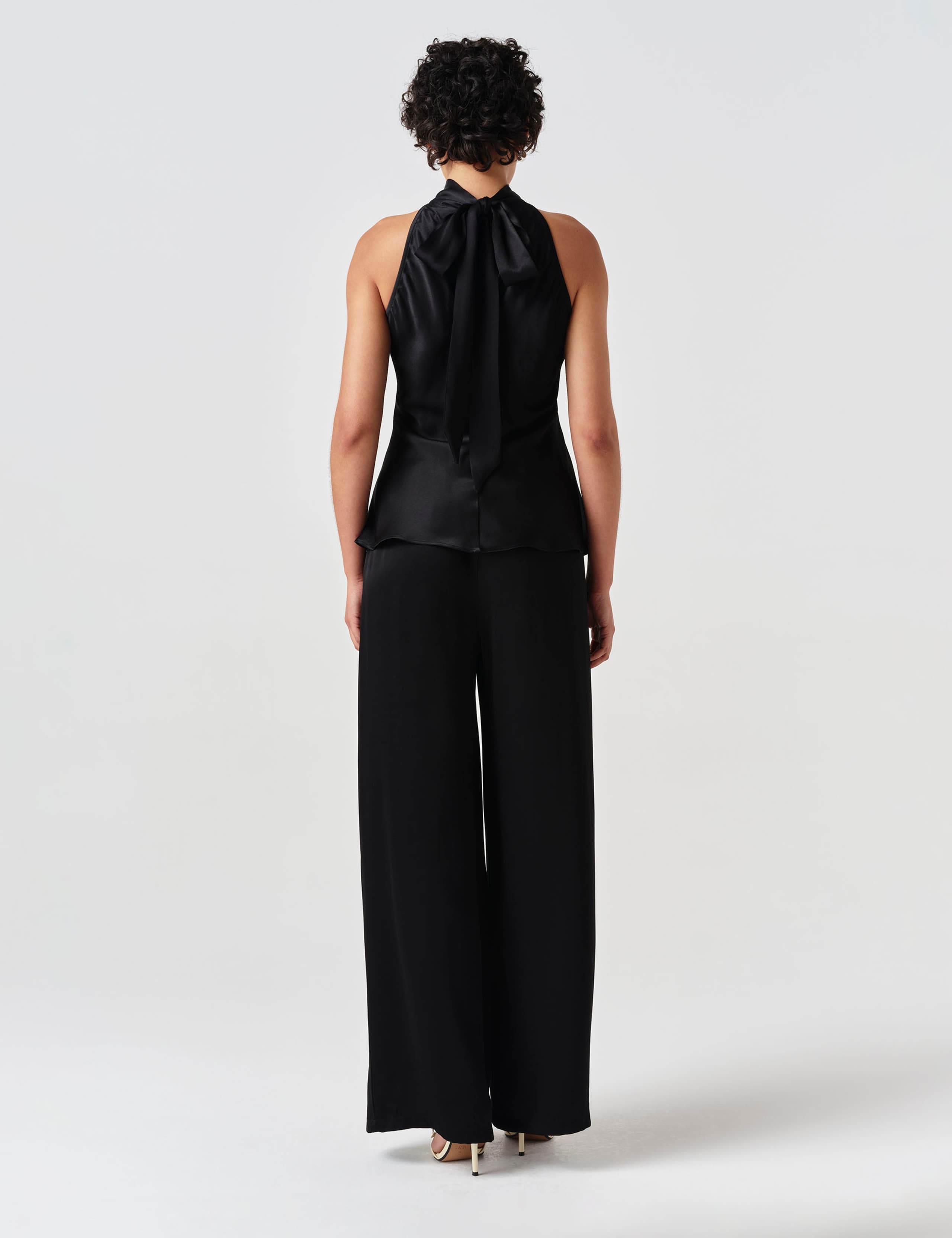 Satin High Neck Top 3 of 8