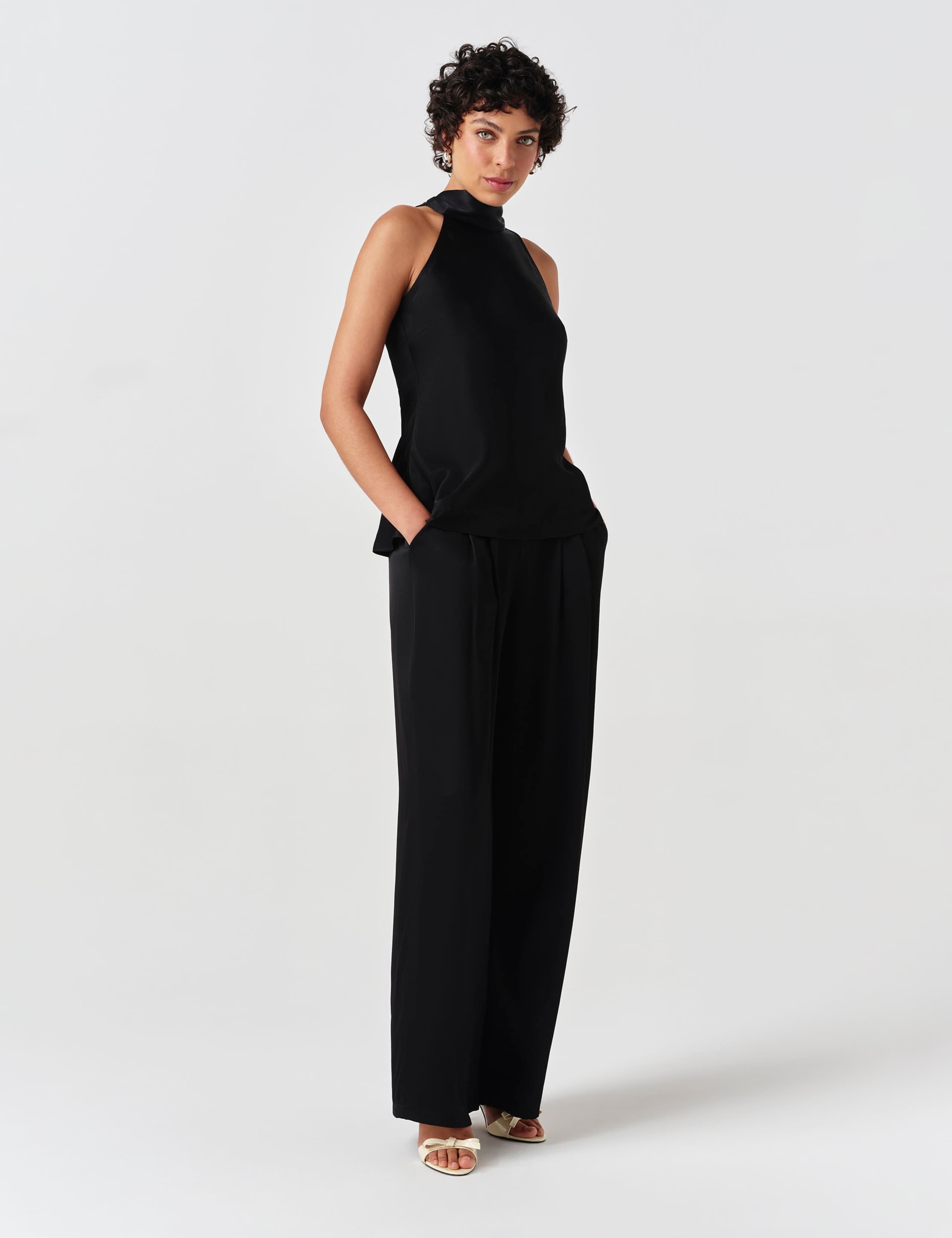 Satin High Neck Top 4 of 8