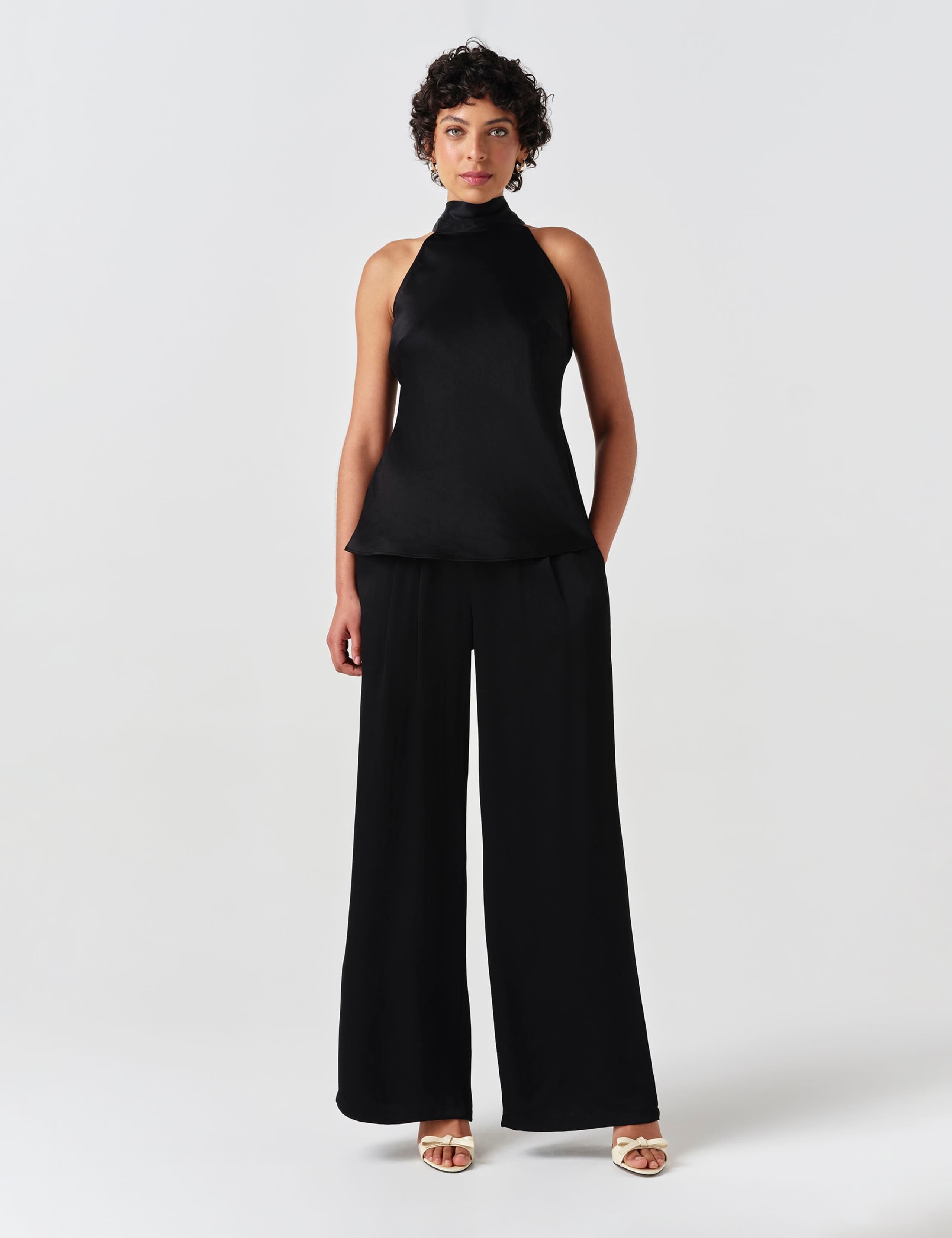 Satin High Neck Top 7 of 8