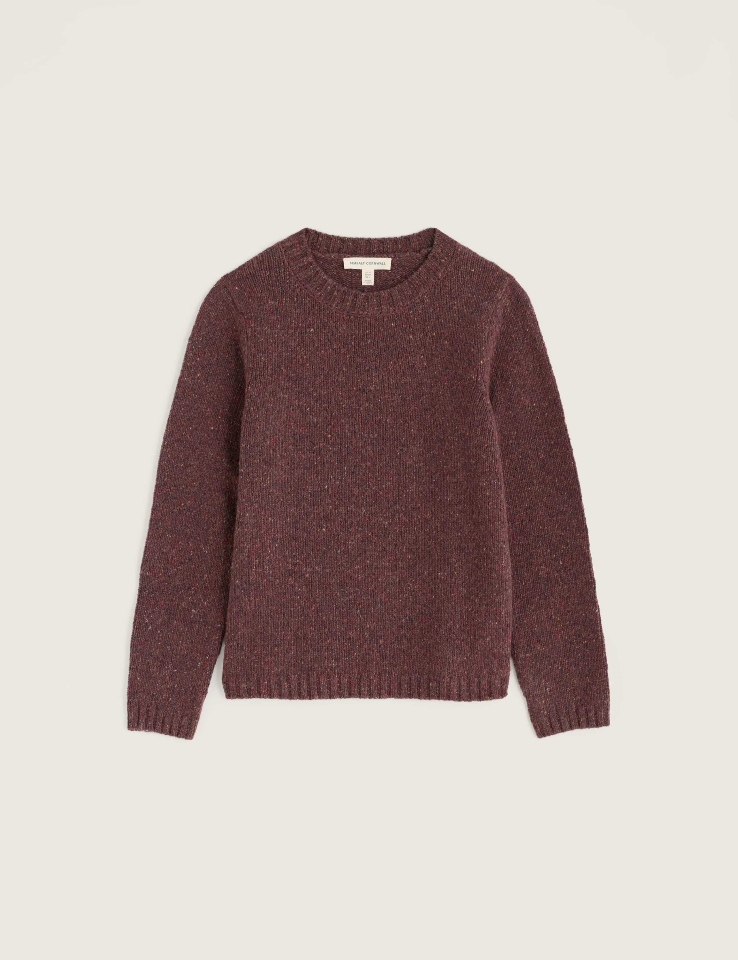Merino Wool Rich Textured Crew Neck Jumper 2 of 5