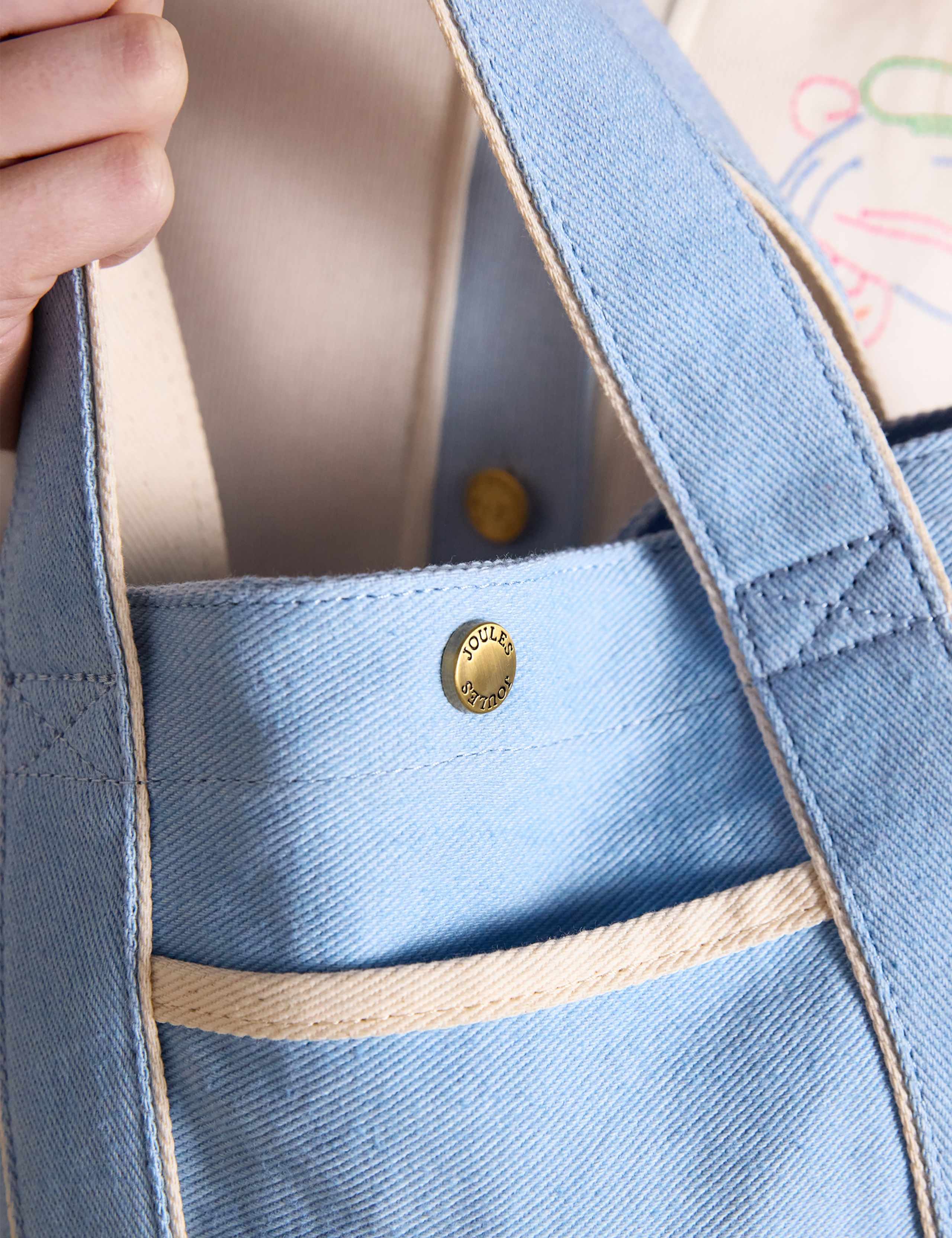 Cotton Rich Mini Cross Body Tote Bag 5 of 9