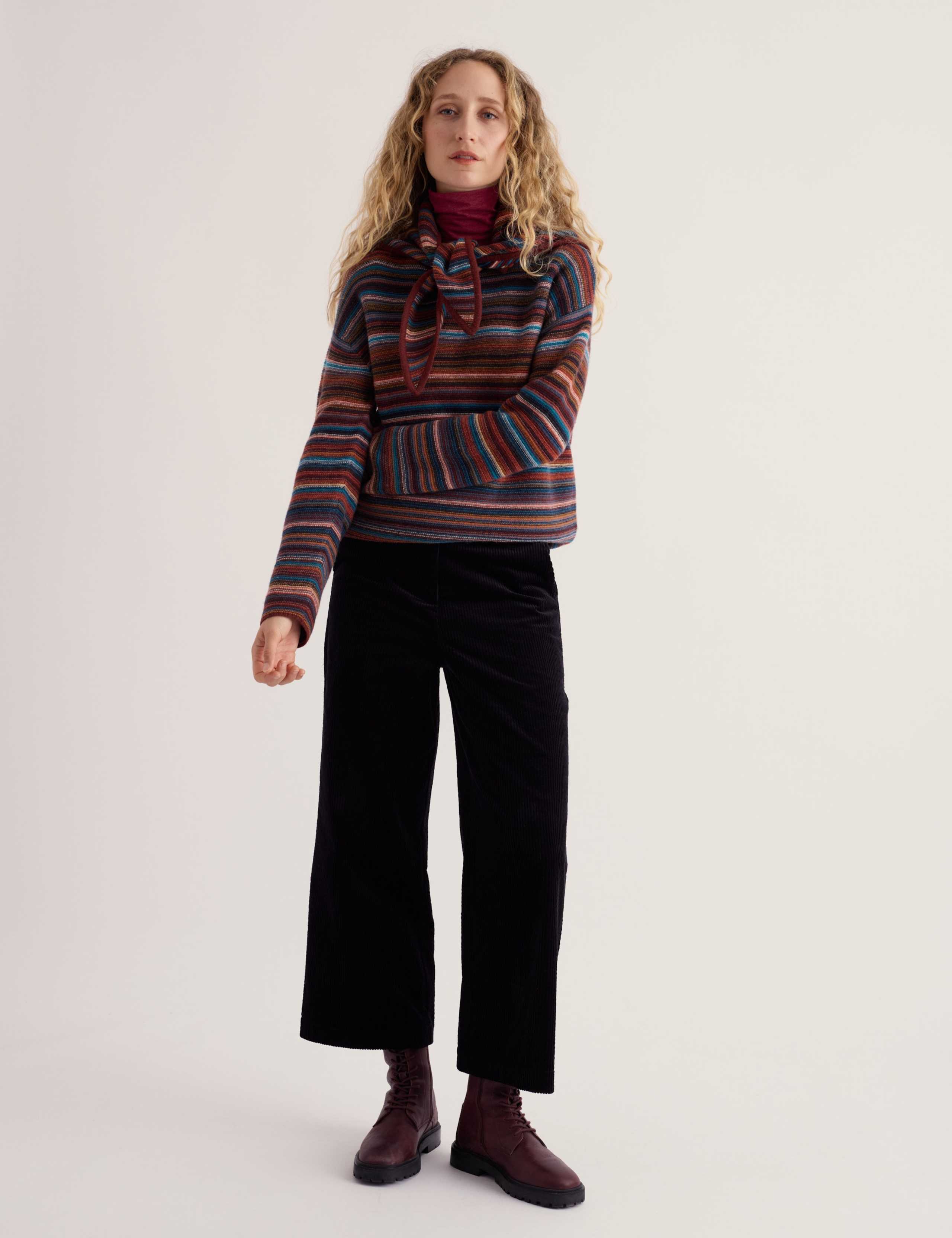 Merino Wool Rich Striped Jumper 1 of 5