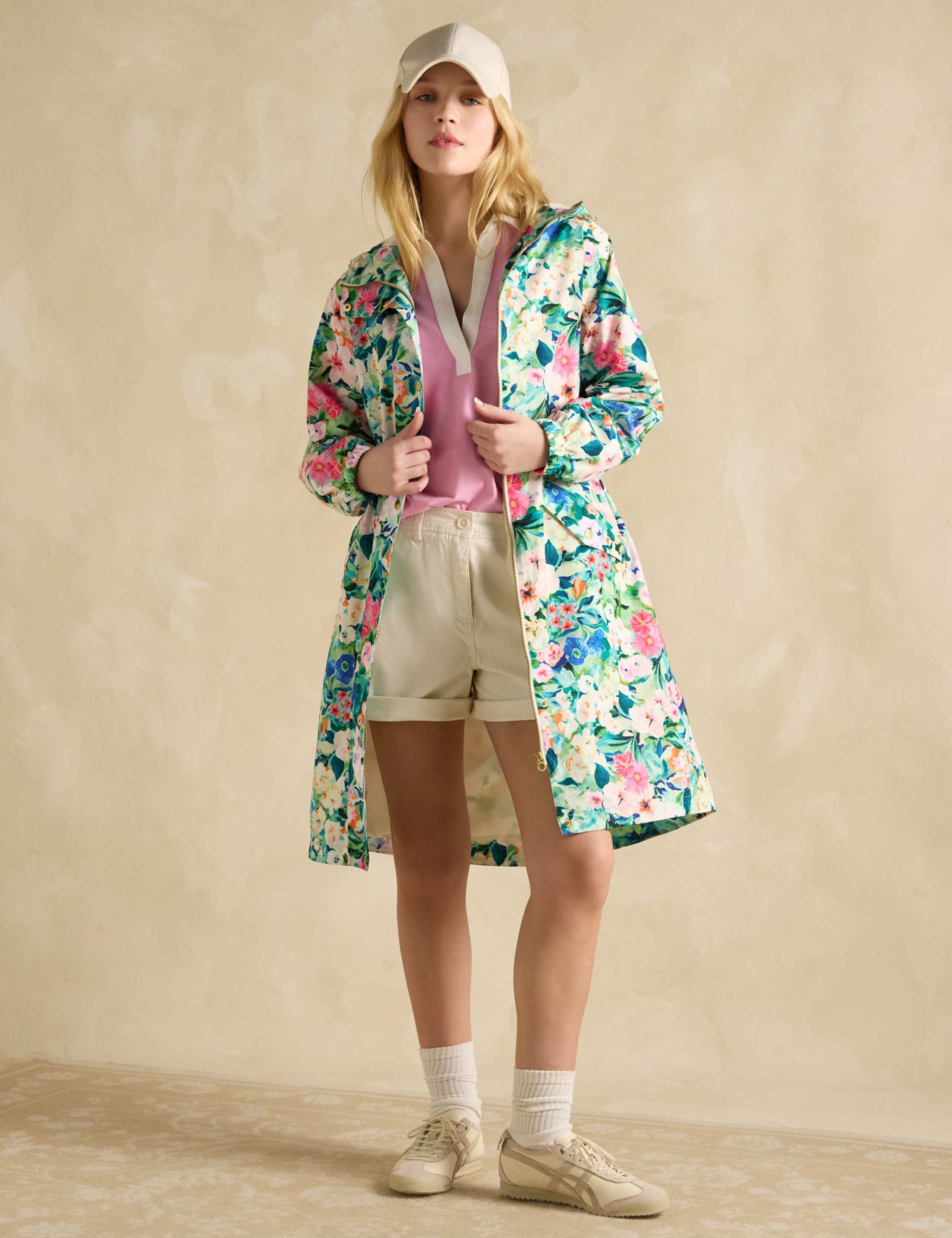 Waterproof Floral Hooded Longline Raincoat 4 of 8