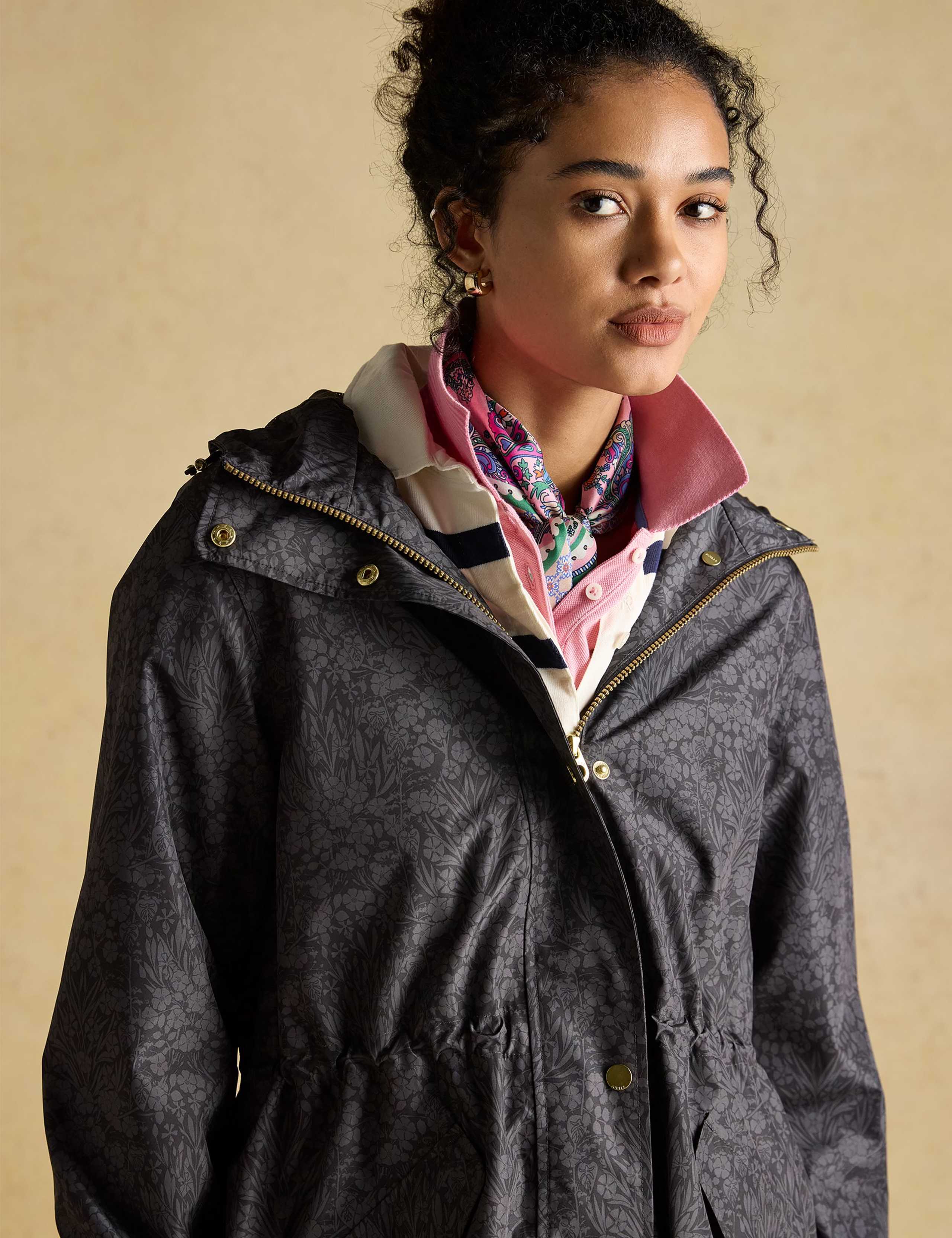 Waterproof Floral Hooded Longline Raincoat 4 of 8